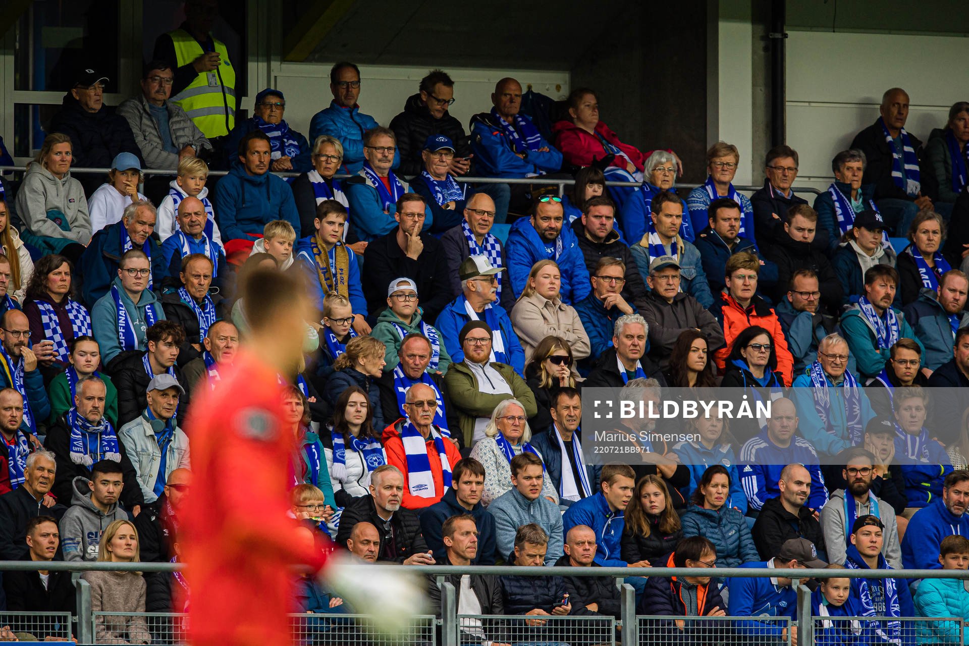 Spectators in the stands