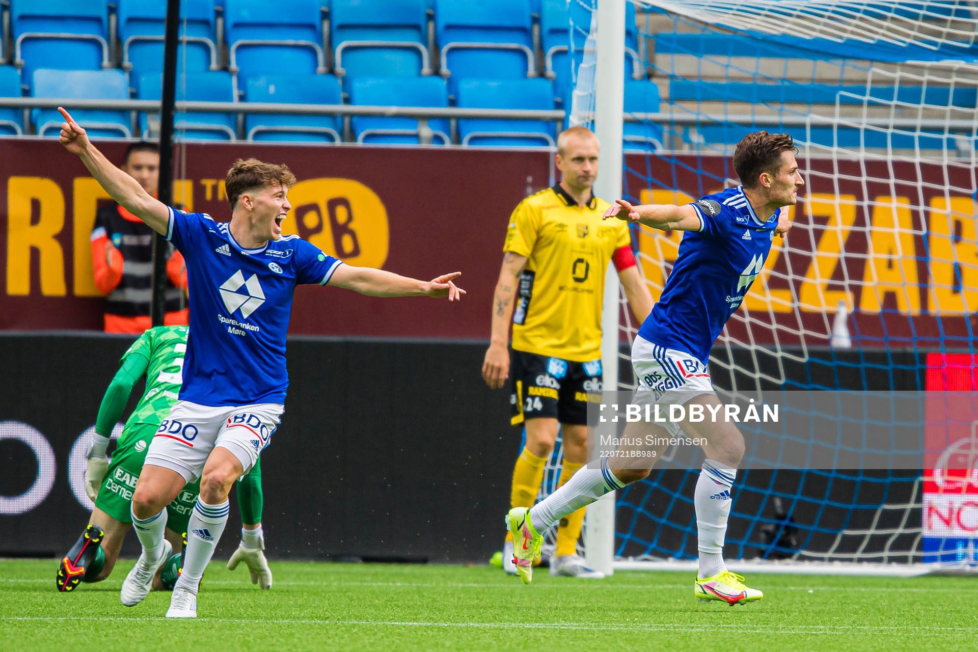 Kristoffer Haugen of Molde celebrates