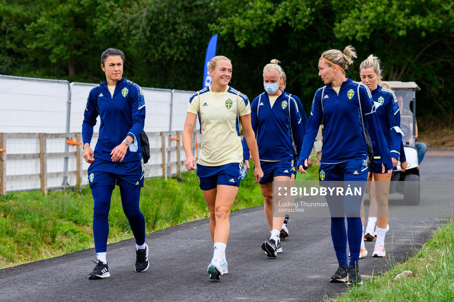 Goalkeeper Jennifer Falk, goalkeeper Zecira Musovic,