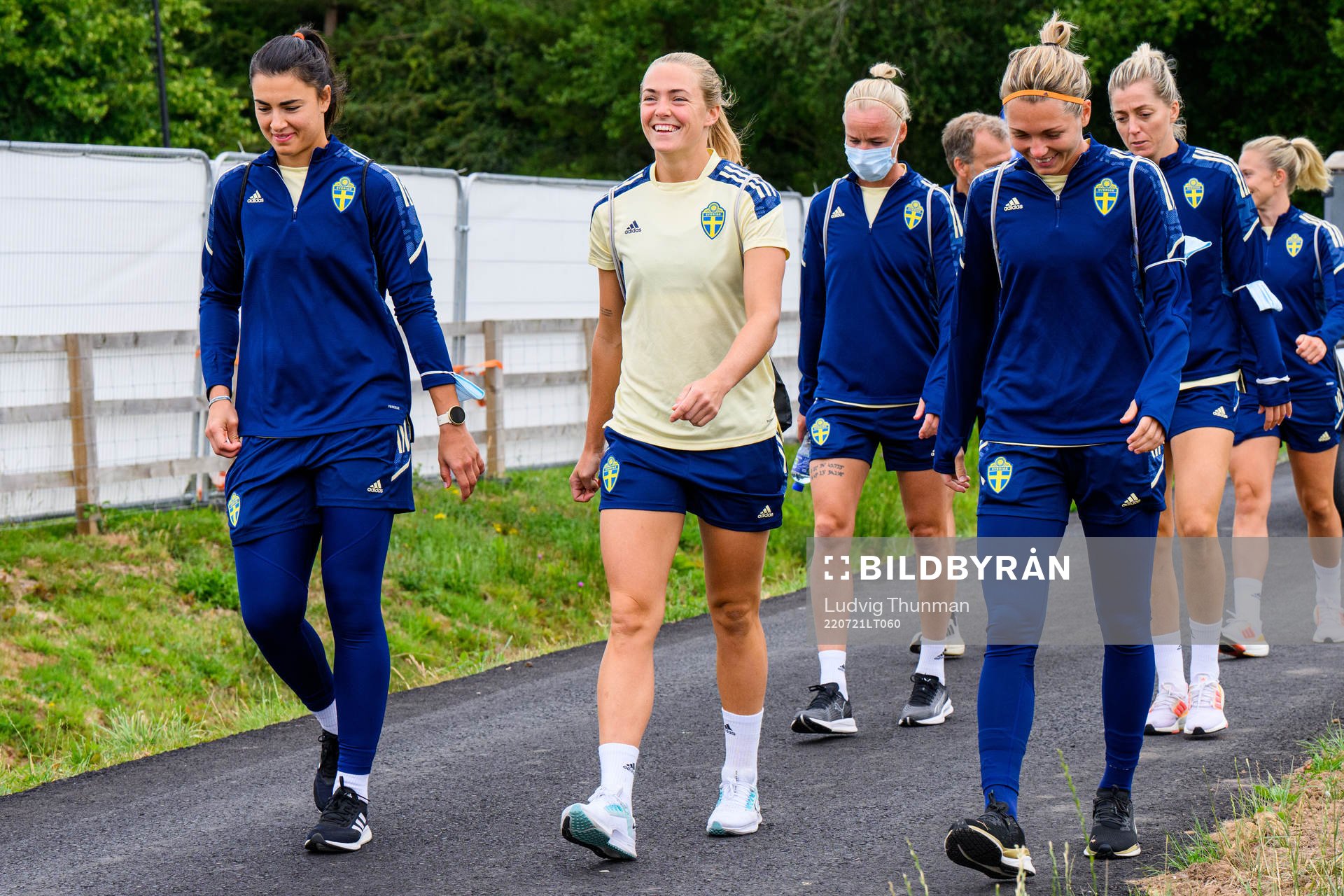 Goalkeeper Jennifer Falk, goalkeeper Zecira Musovic,