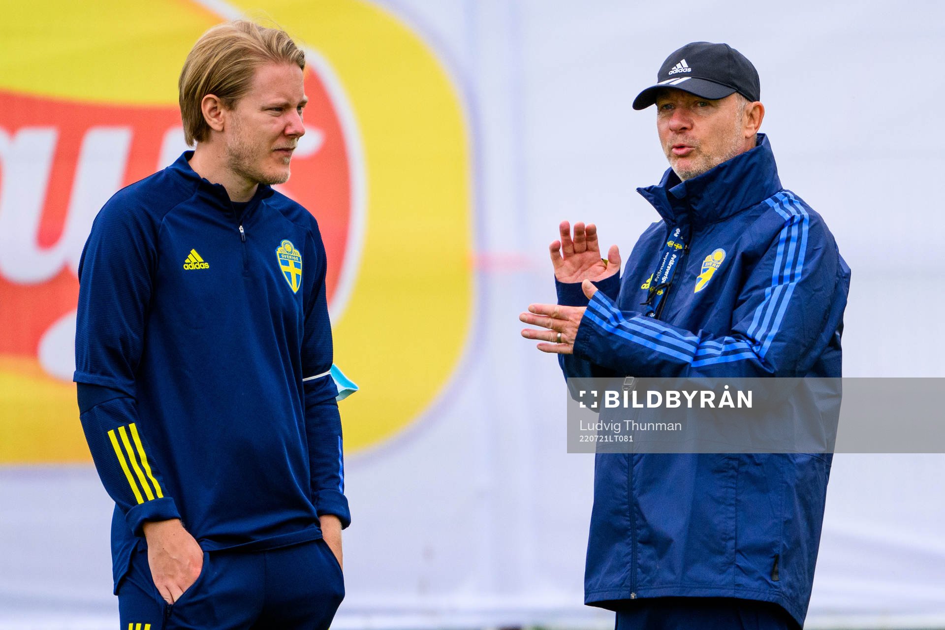 Fredrik Madestam, press officer and Peter Gerhardsson, head
