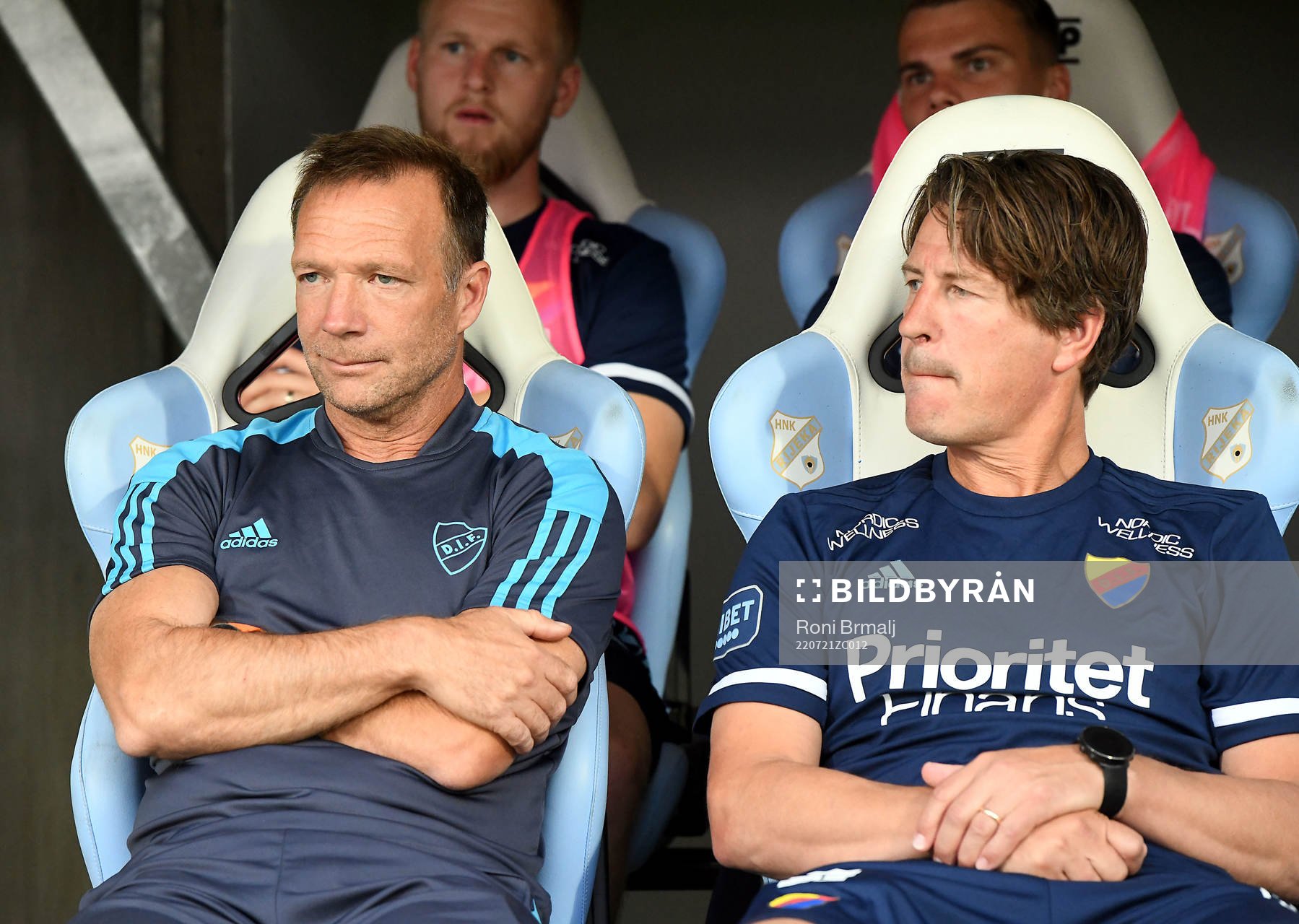 coach Kim Bergstrand and coach Thomas Lagerlöf of