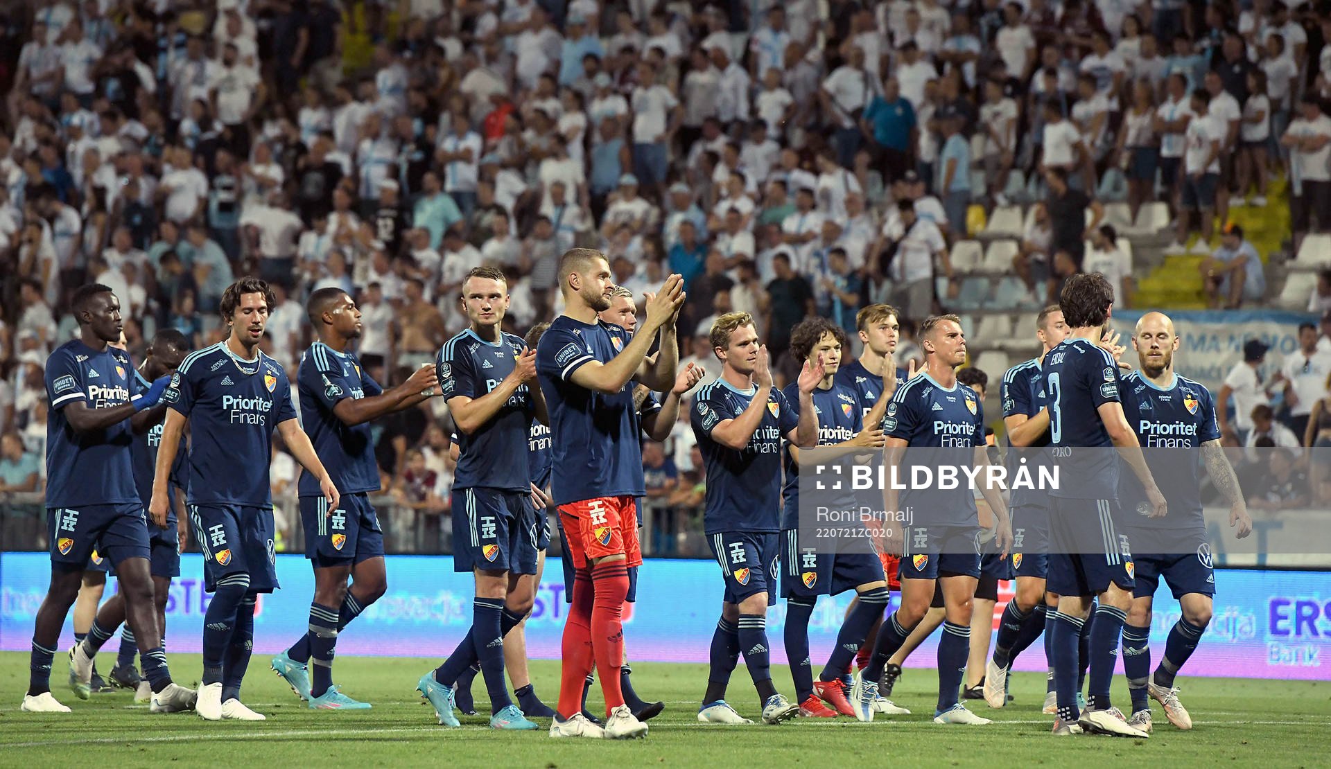 Players of Djurgården celebrate