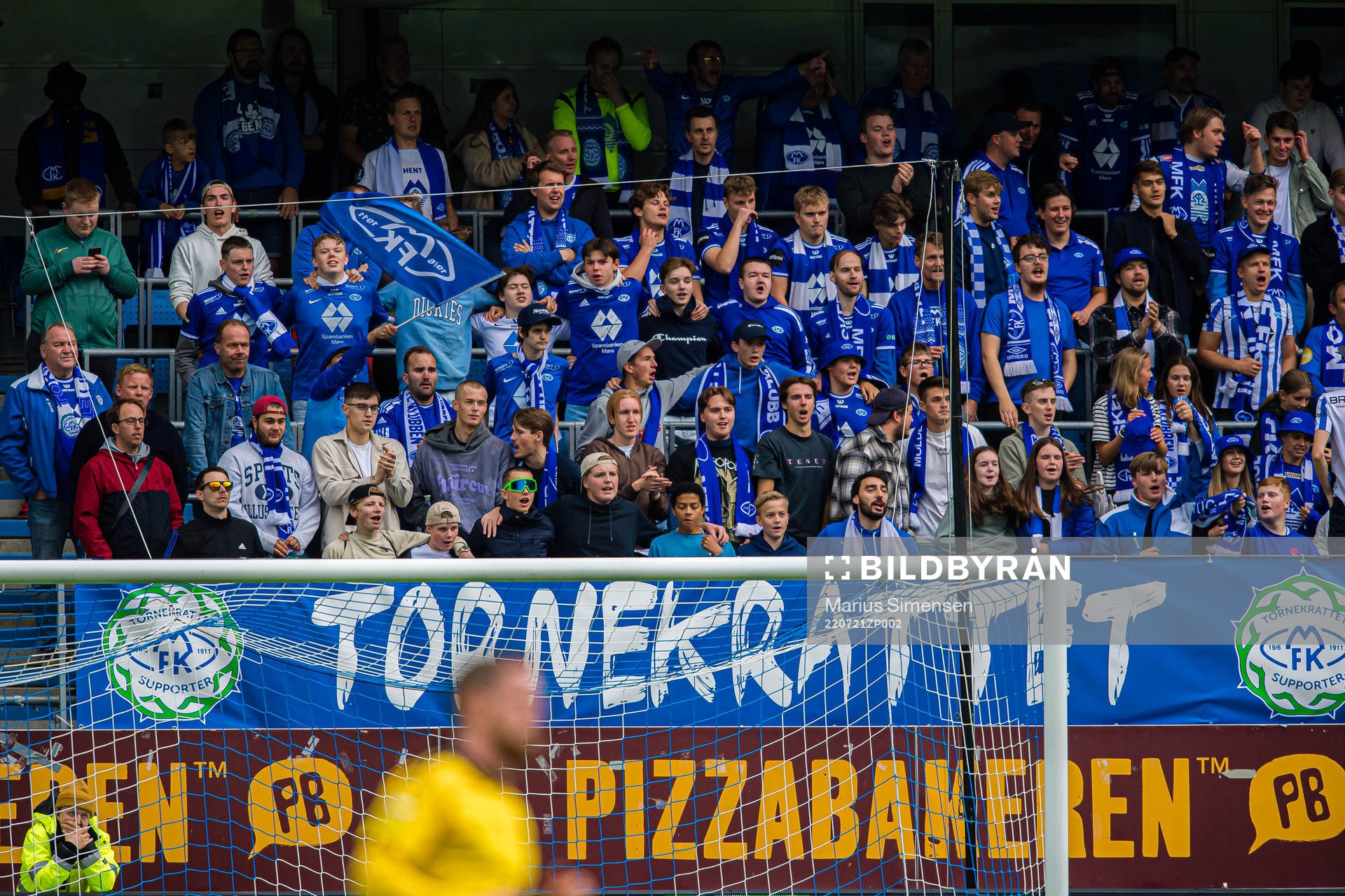 Spectators in the stands