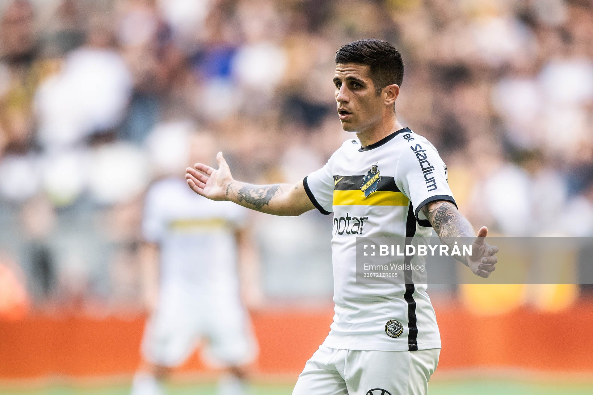 Nicolas Stefanelli of AIK looks dejected