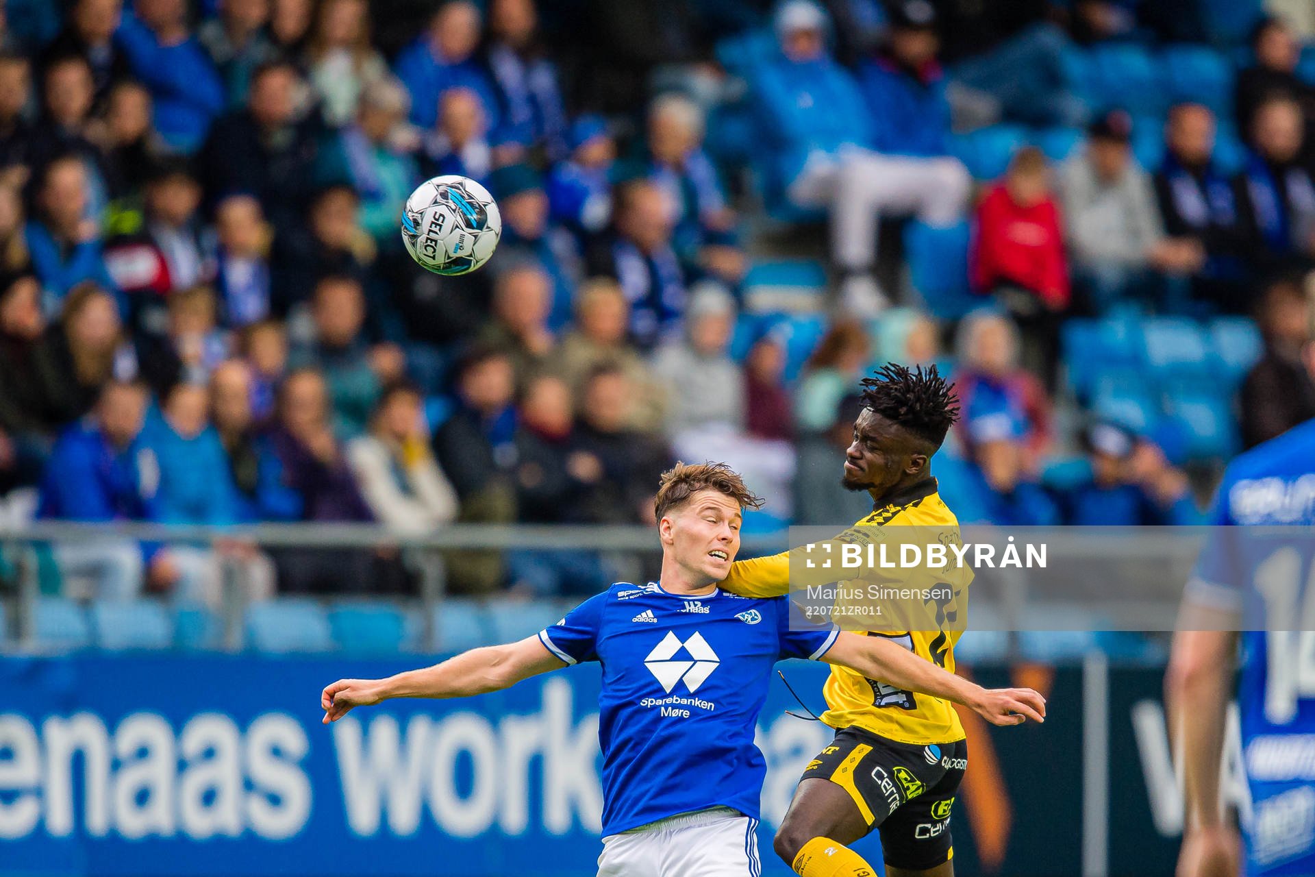 Emil Varhaugvik Breivik of Molde and Emmanuel Boateng of