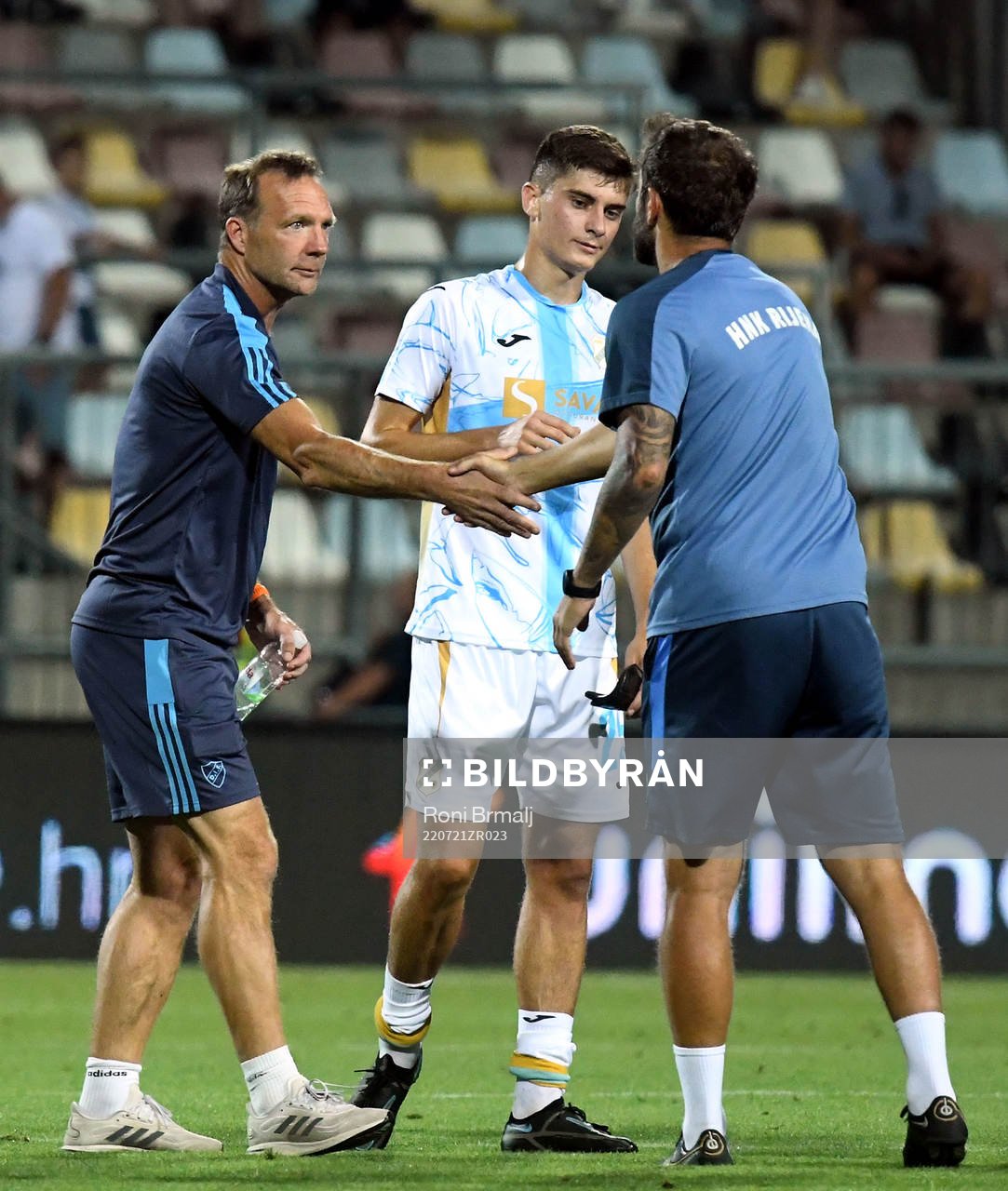 coach Kim Bergstrand of Djurgården after the UEFA Conference League qualifying match between Rijeka and Djurgården on July 21, 2022 in Rijeka. 