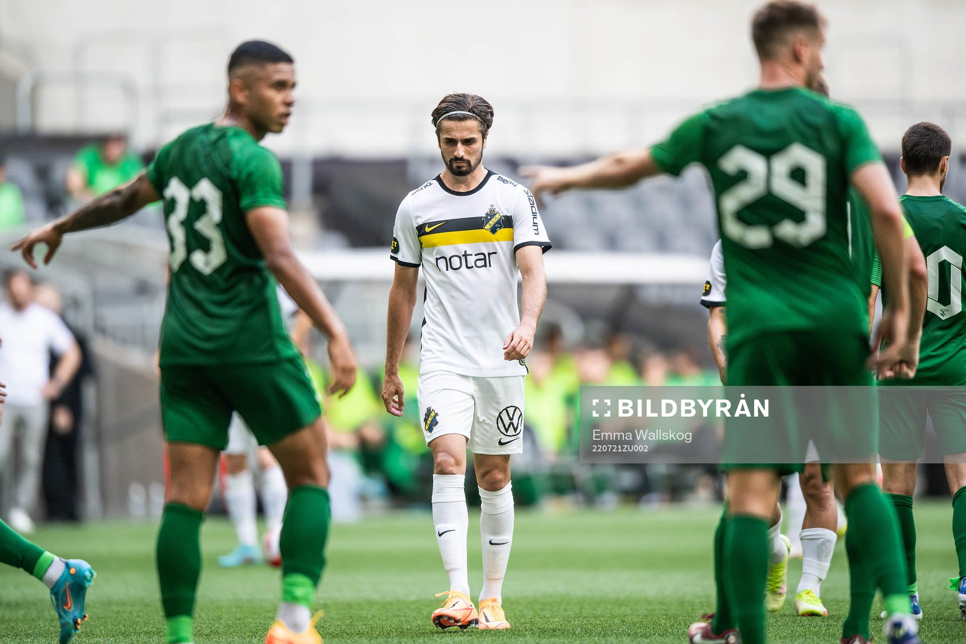Zachary Elbouzedi  of AIK looks dejected