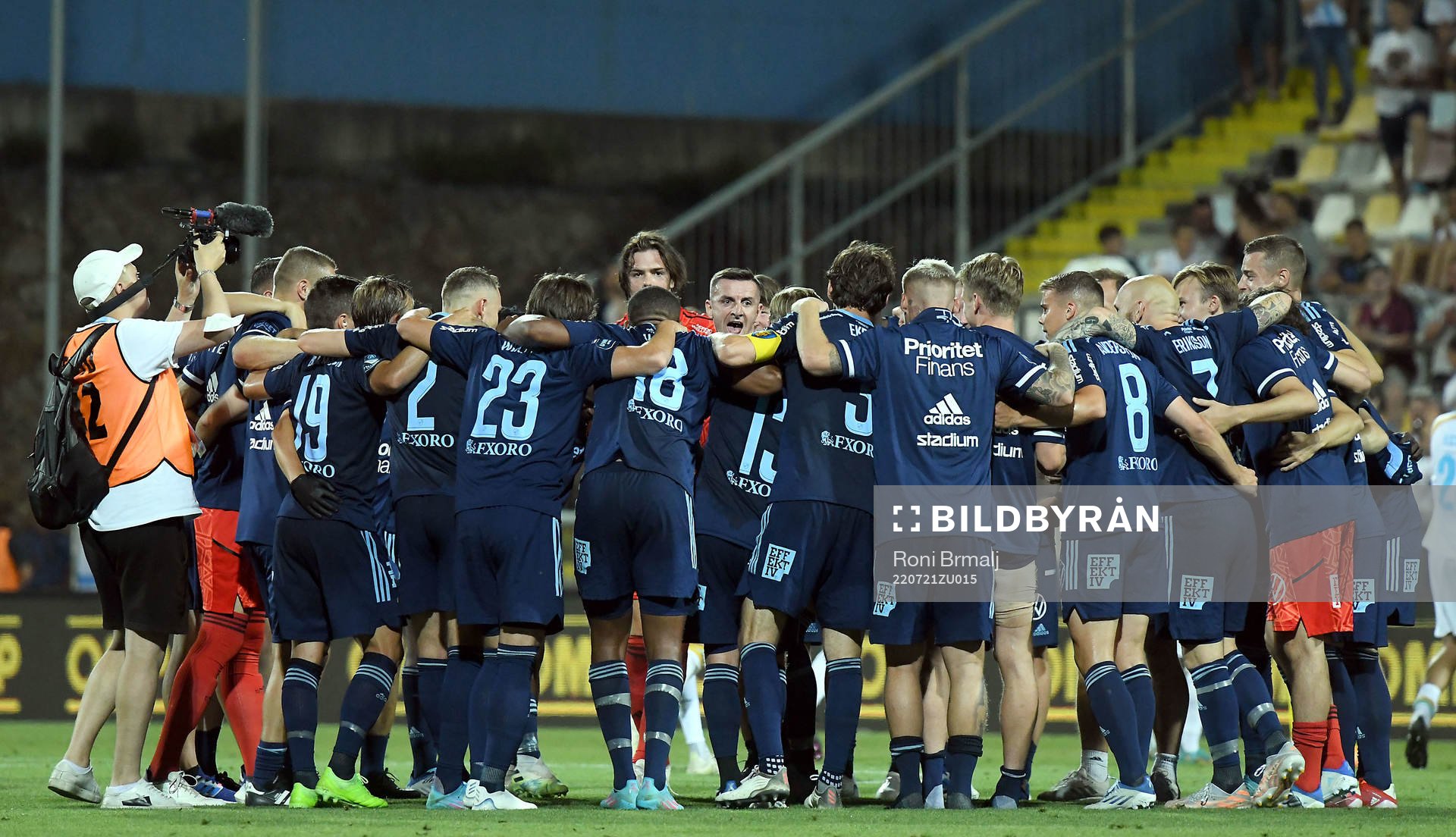 Players of Djurgården celebrate