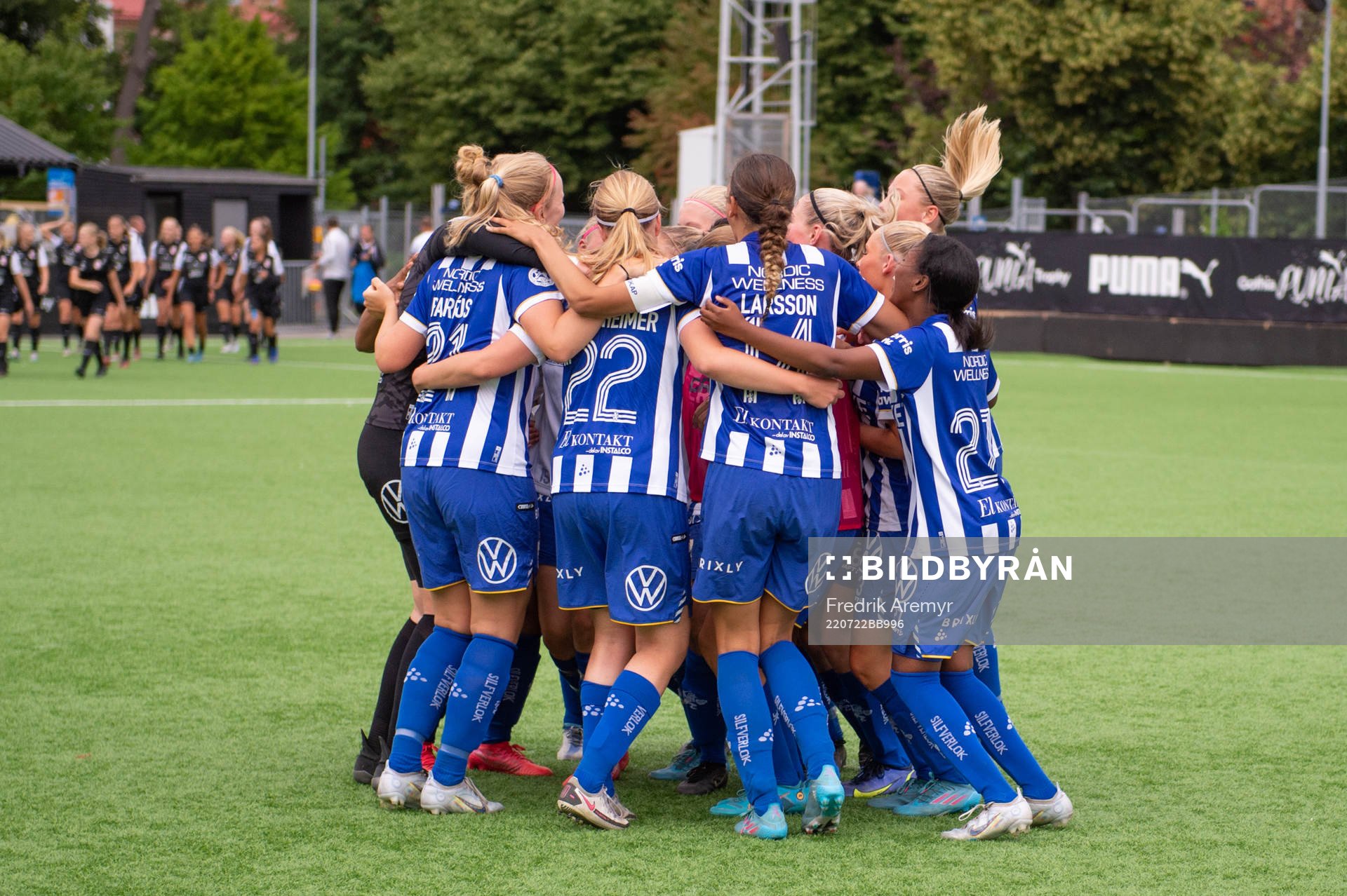 IFK Göteborgs spelare jublar