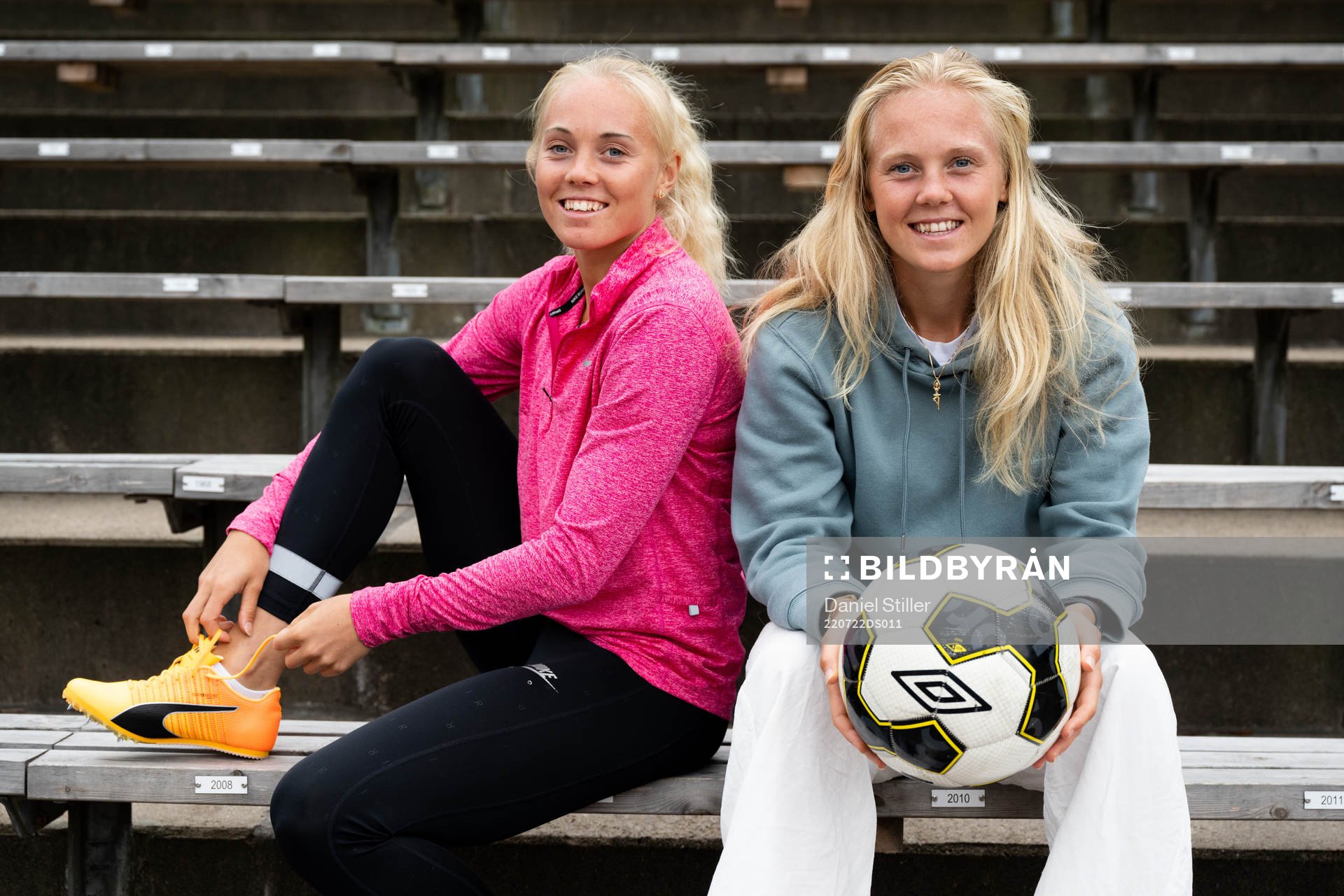 Längdhopperskan Tilde Johansson och hennes syster Molly