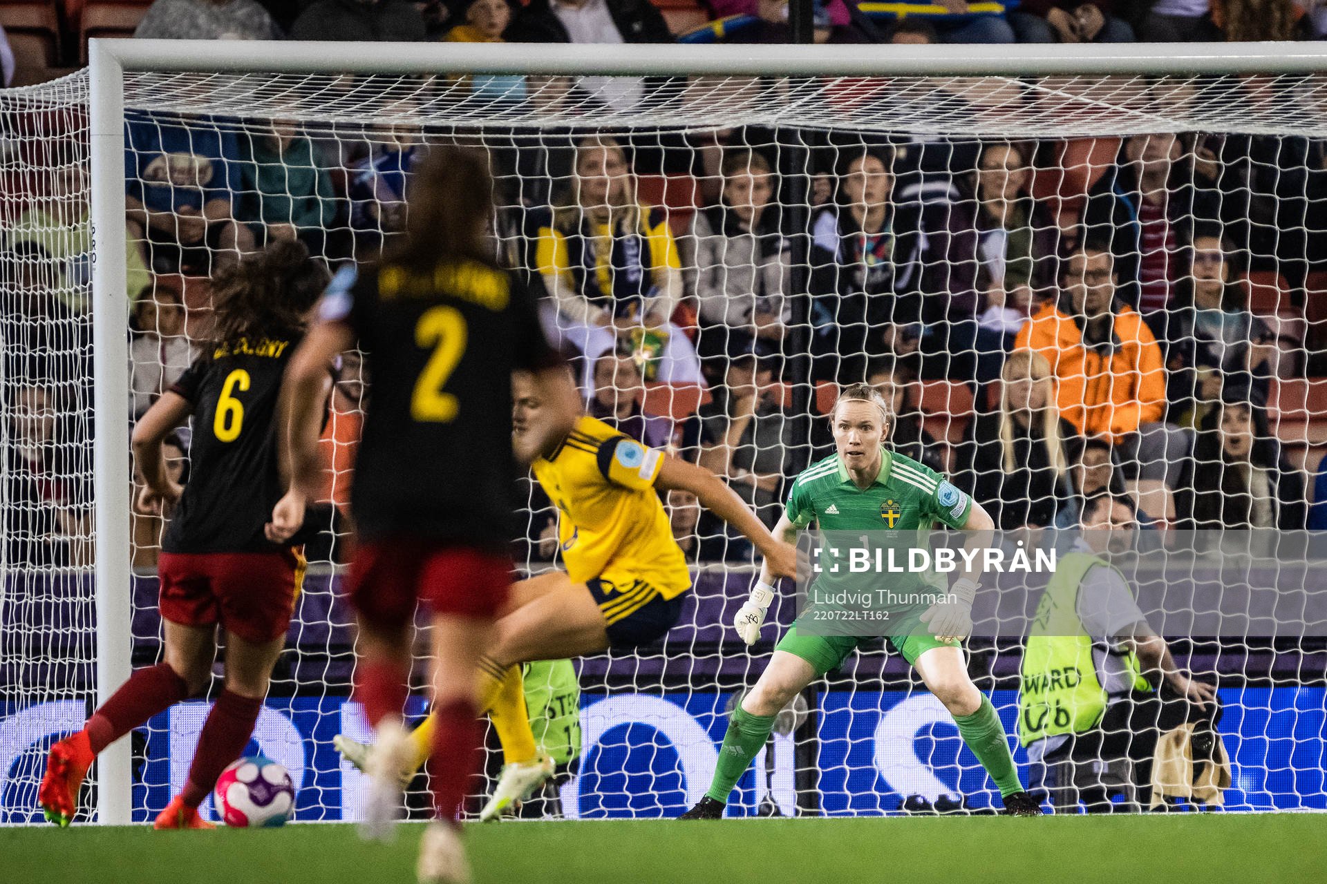 goalkeeper Hedvig Lindahl of Sweden