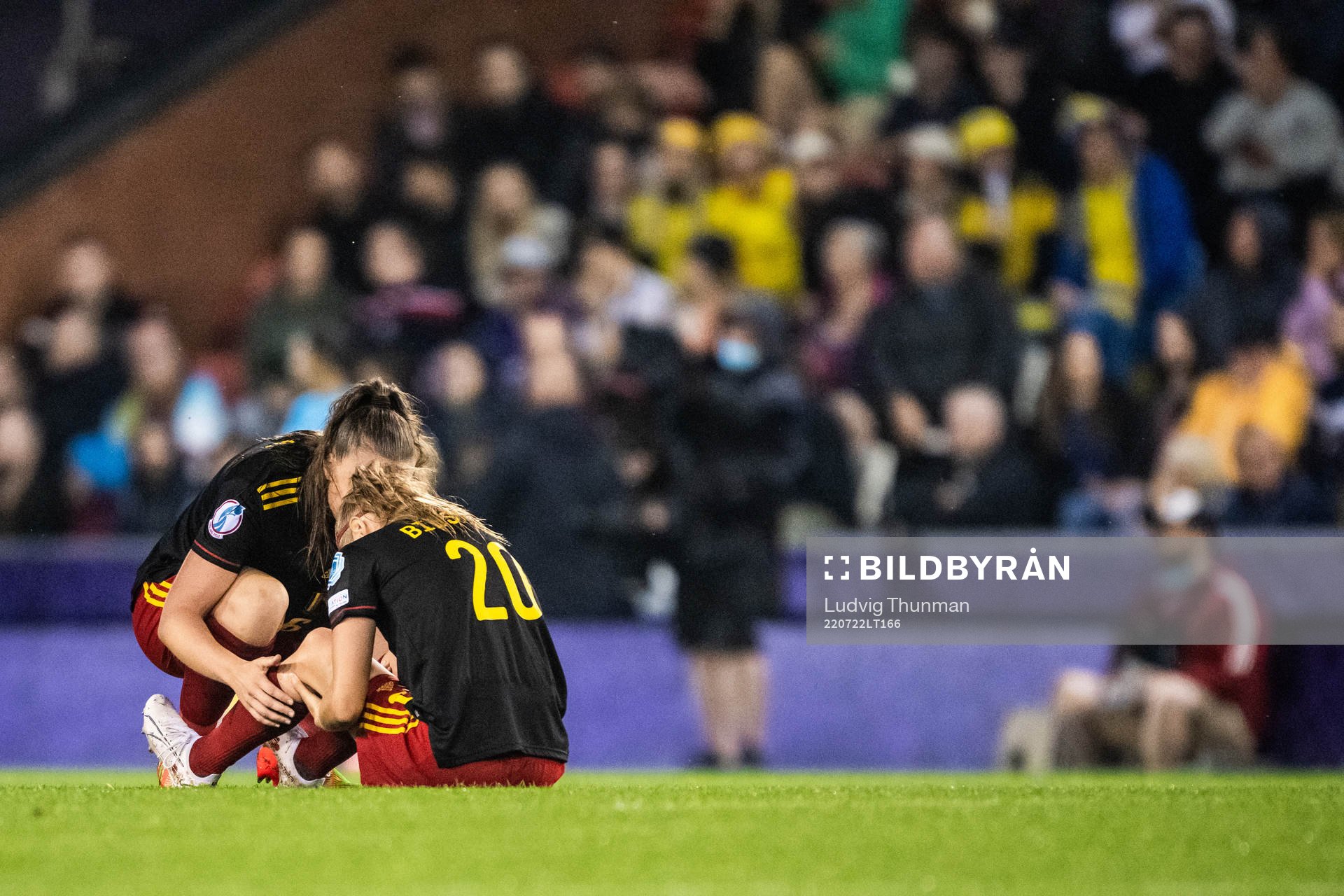 Julie Biesmans of Belgium in pain