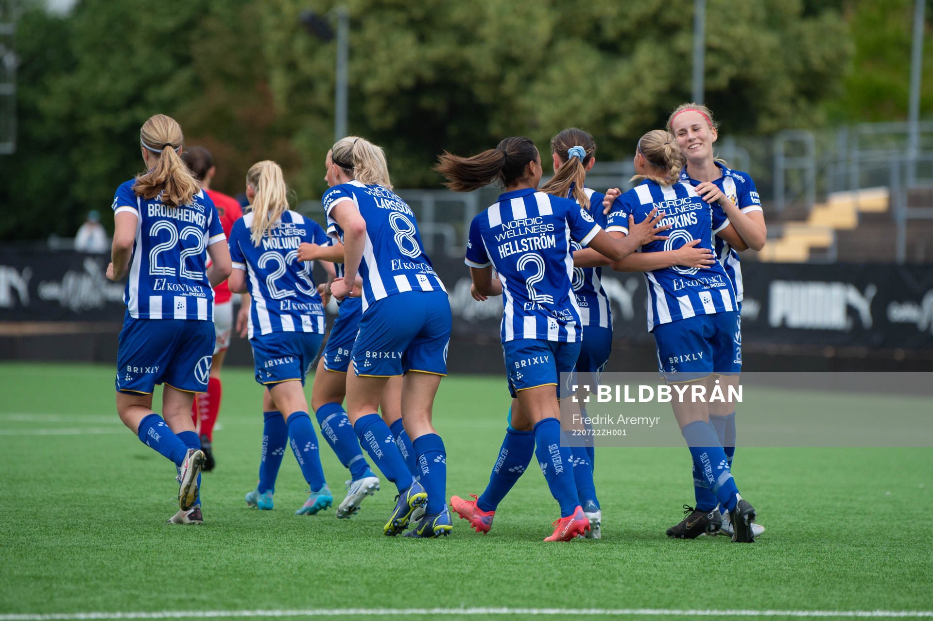 IFK Göteborgs spelare jublar