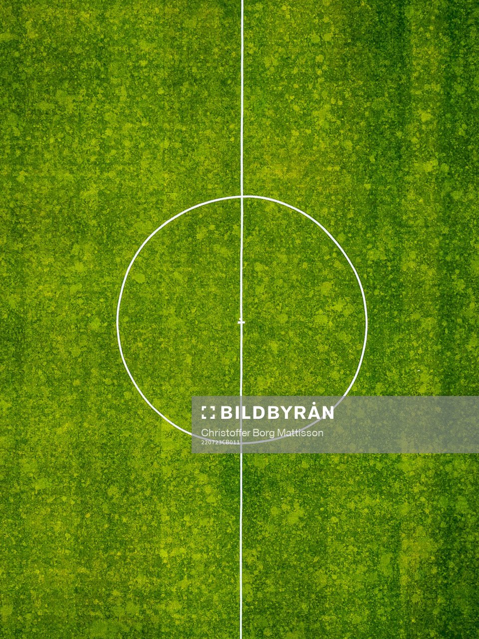 Landskrona IPs fotbollsplan inför fotbollsmatchen i Superettan mellan Landskrona och Östersund den 23 juli 2022 i Landskrona. 