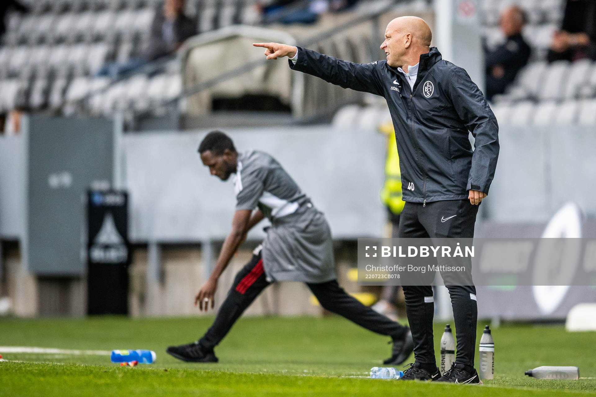 Landskronas tränare Billy Magnusson reagerar