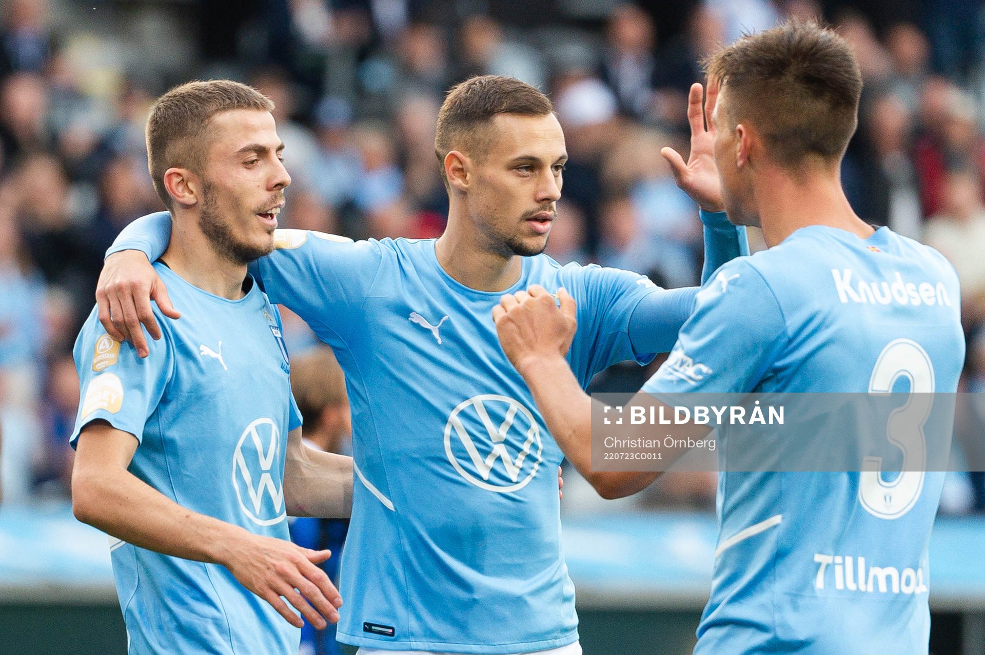 Malmö FFs Patriot Sejdiu, Veljko Birmancevic och Jonas