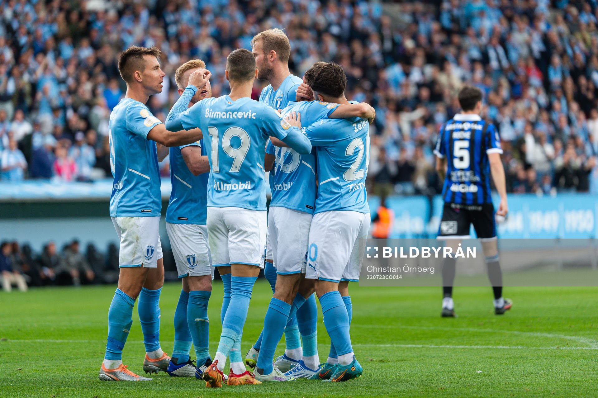 Malmö FFs Jonas Knudsen, Anders Christiansen, Veljko