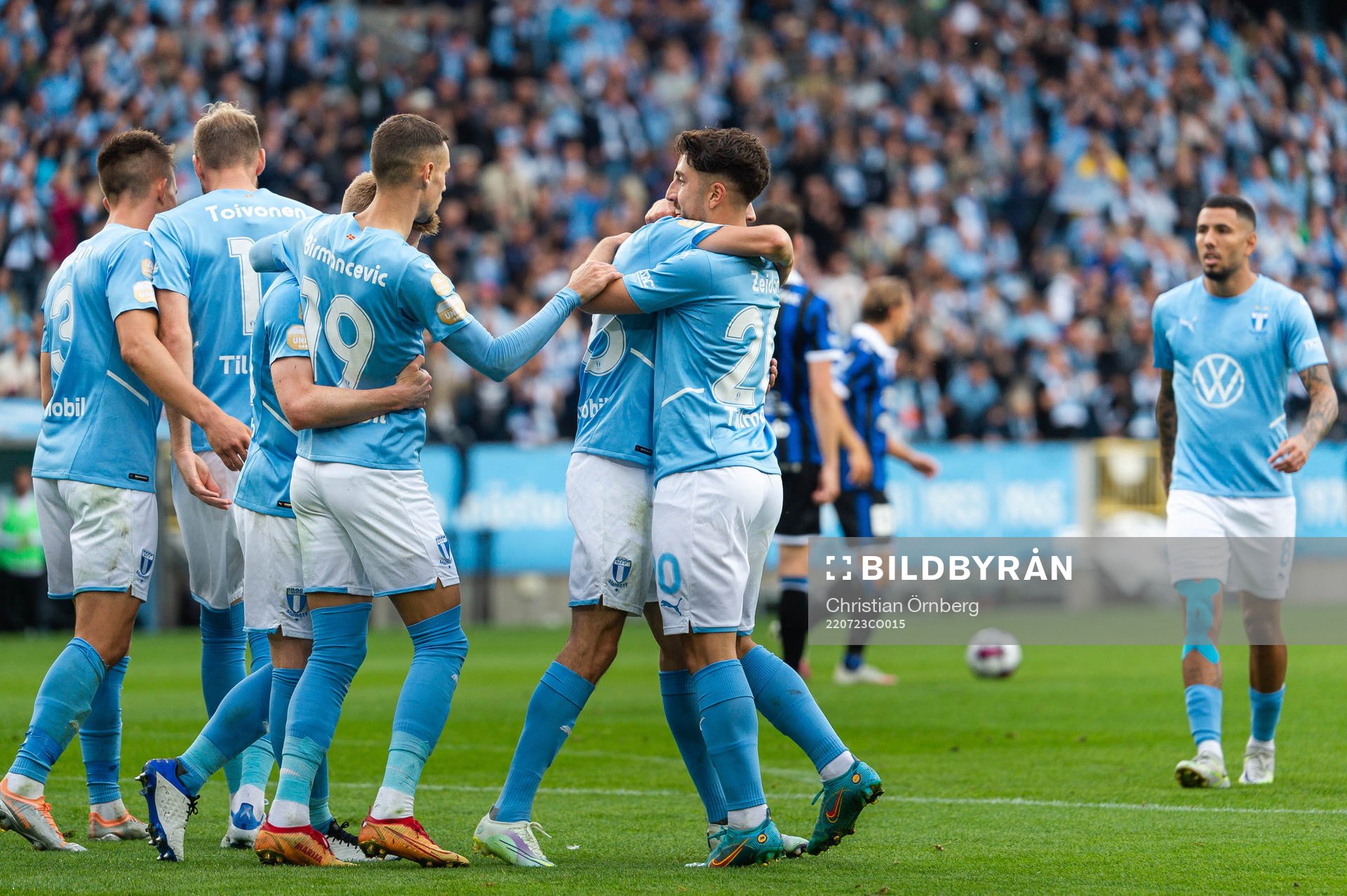 Malmö FFs Jonas Knudsen, Anders Christiansen, Veljko