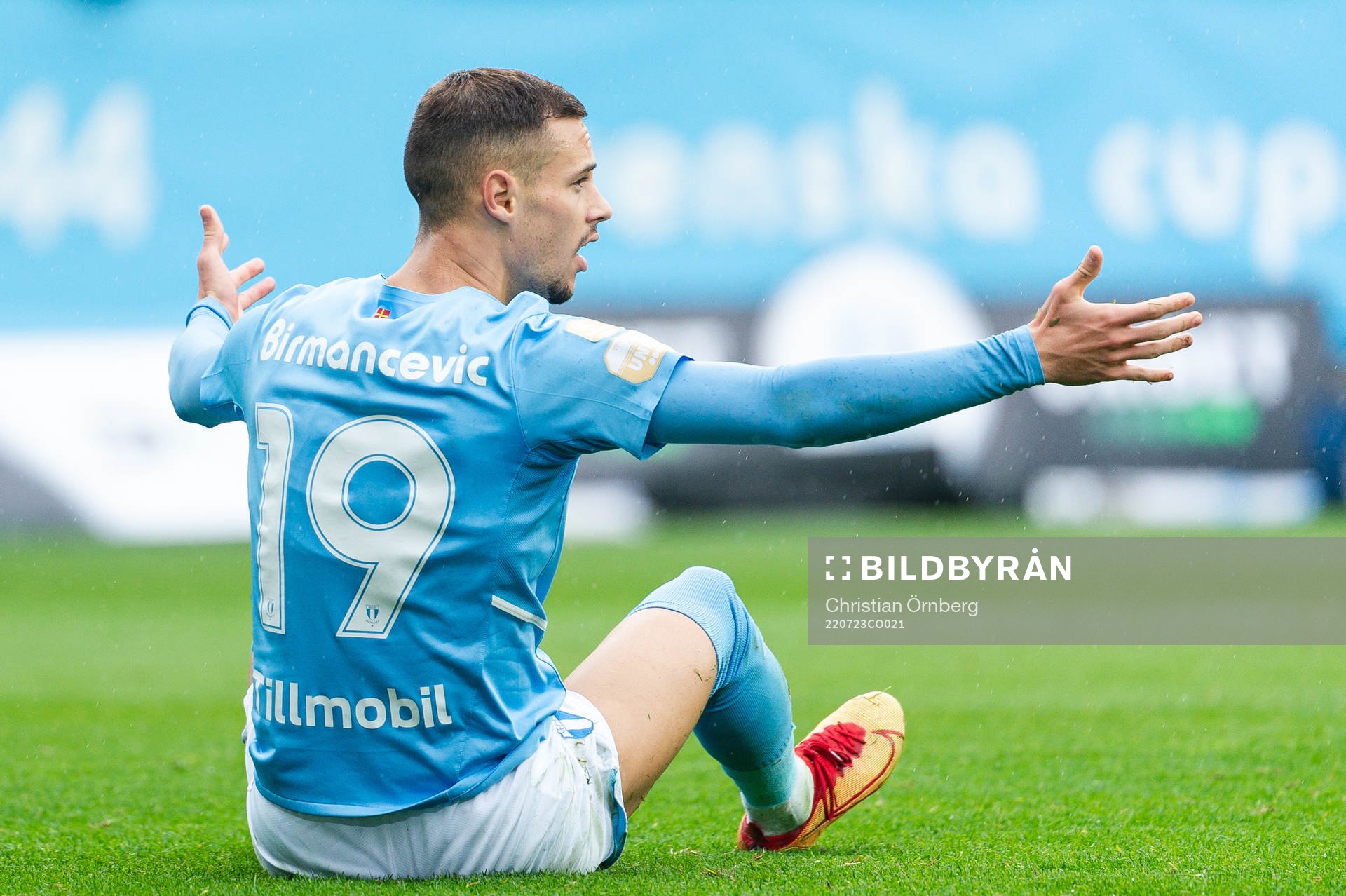 Malmö FFs Veljko Birmancevic reagerar