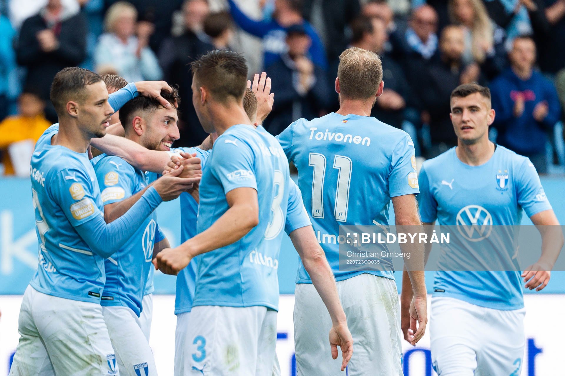 Malmö FFs Moustafa Zeidan jublar