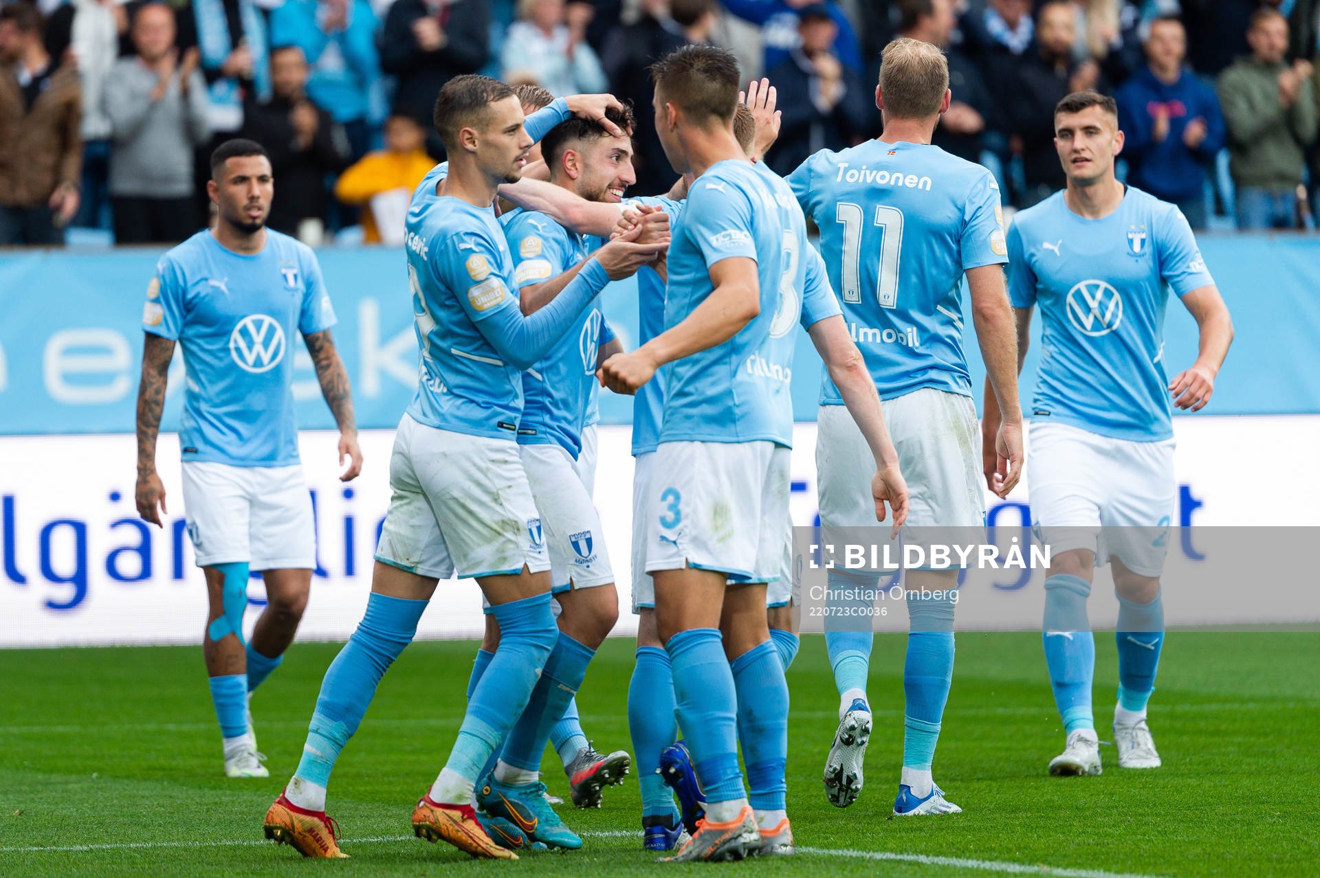 Malmö FFs Moustafa Zeidan jublar