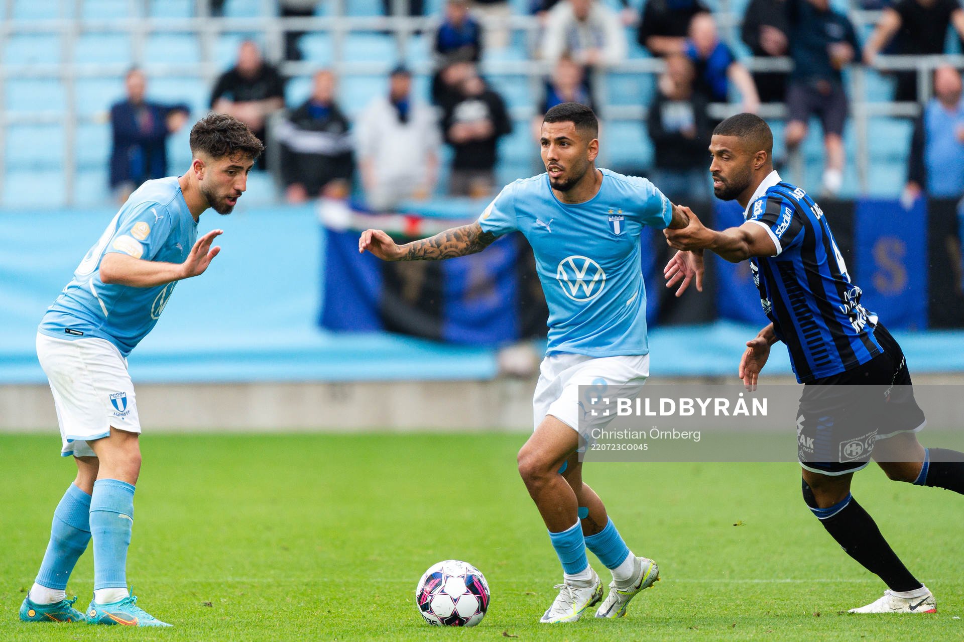 Malmö FFs Moustafa Zeidan och Sergio Pena
