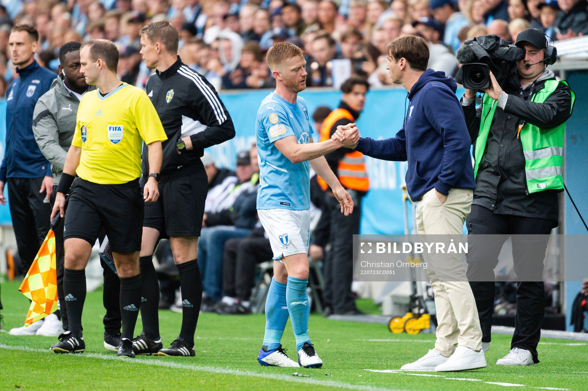 Malmö FFs Anders Christiansen och tränare Milos Milojevic