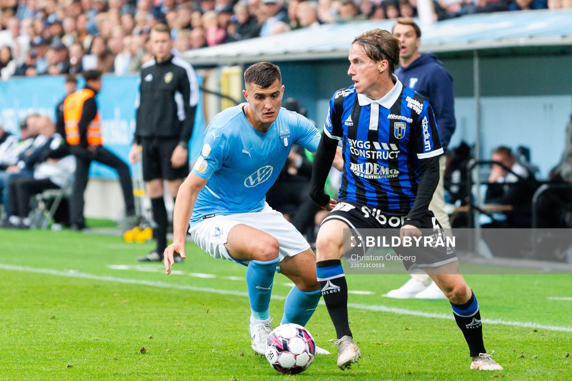 Malmö FFs Matej Chalus och Sirius Johan Karlsson