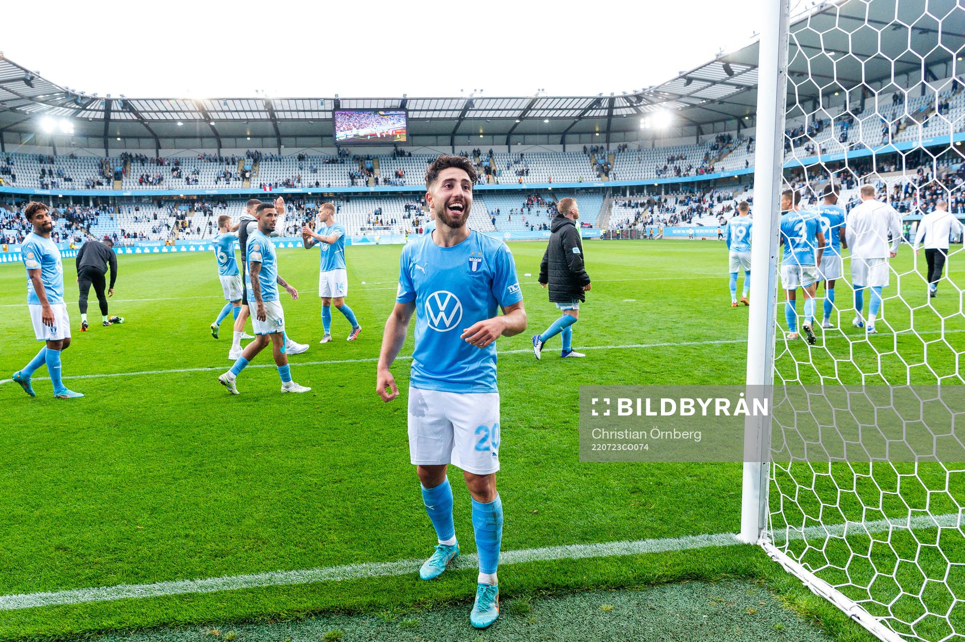 Malmö FFs Moustafa Zeidan jublar