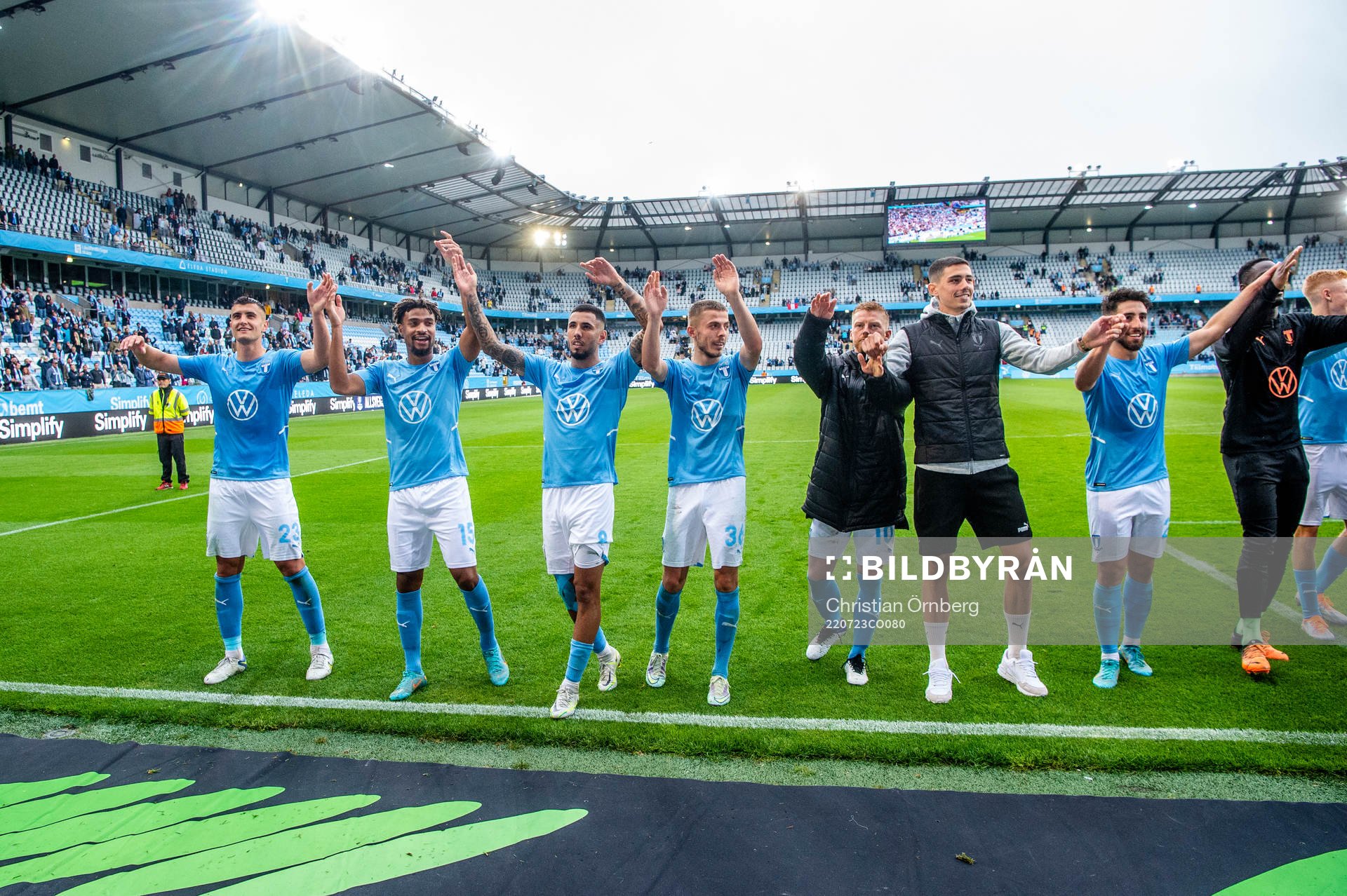 Malmö FFs spelare jublar
