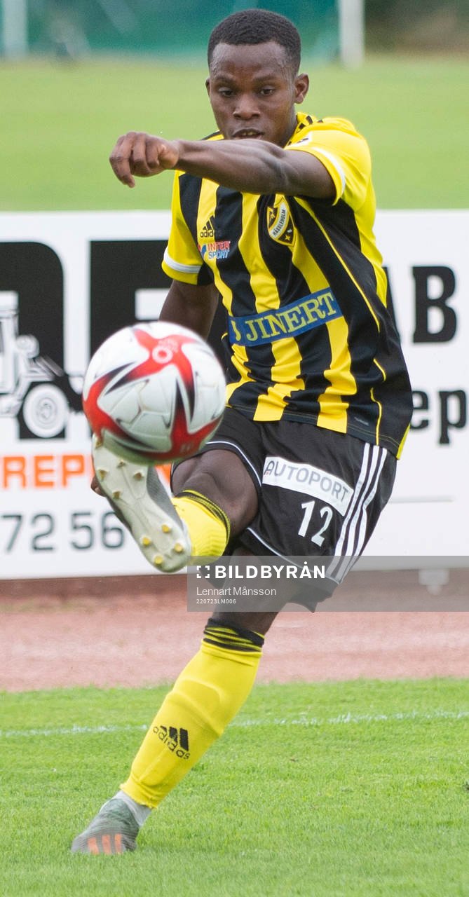 IFK Hässleholms Ahmed Traore i träningsmatchen mellan IFK