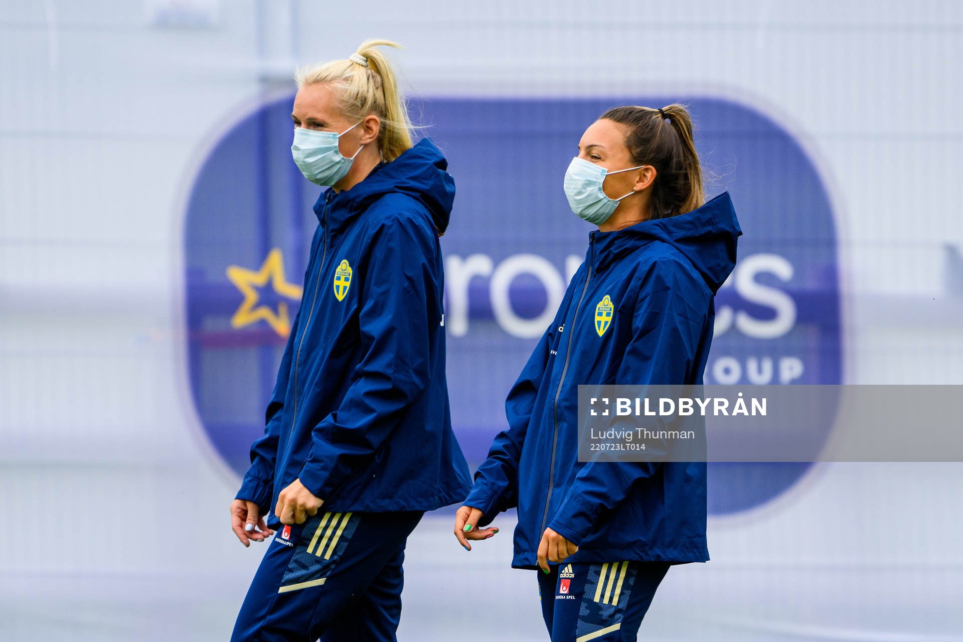Stina Blackstenius and Johanna Rytting Kaneryd of the