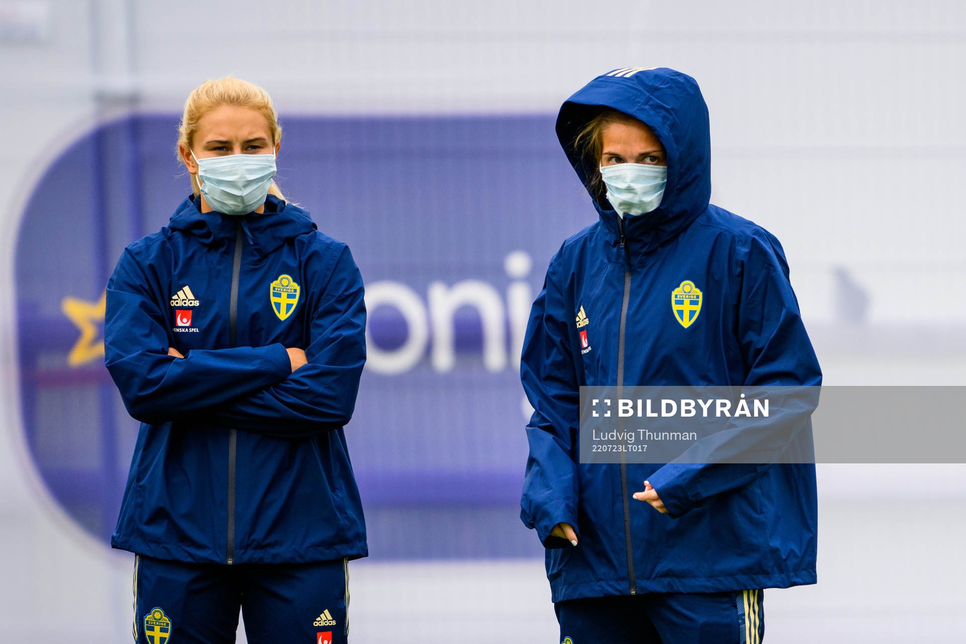 Amanda Nilden and Filippa Angeldahl of the Swedish women's