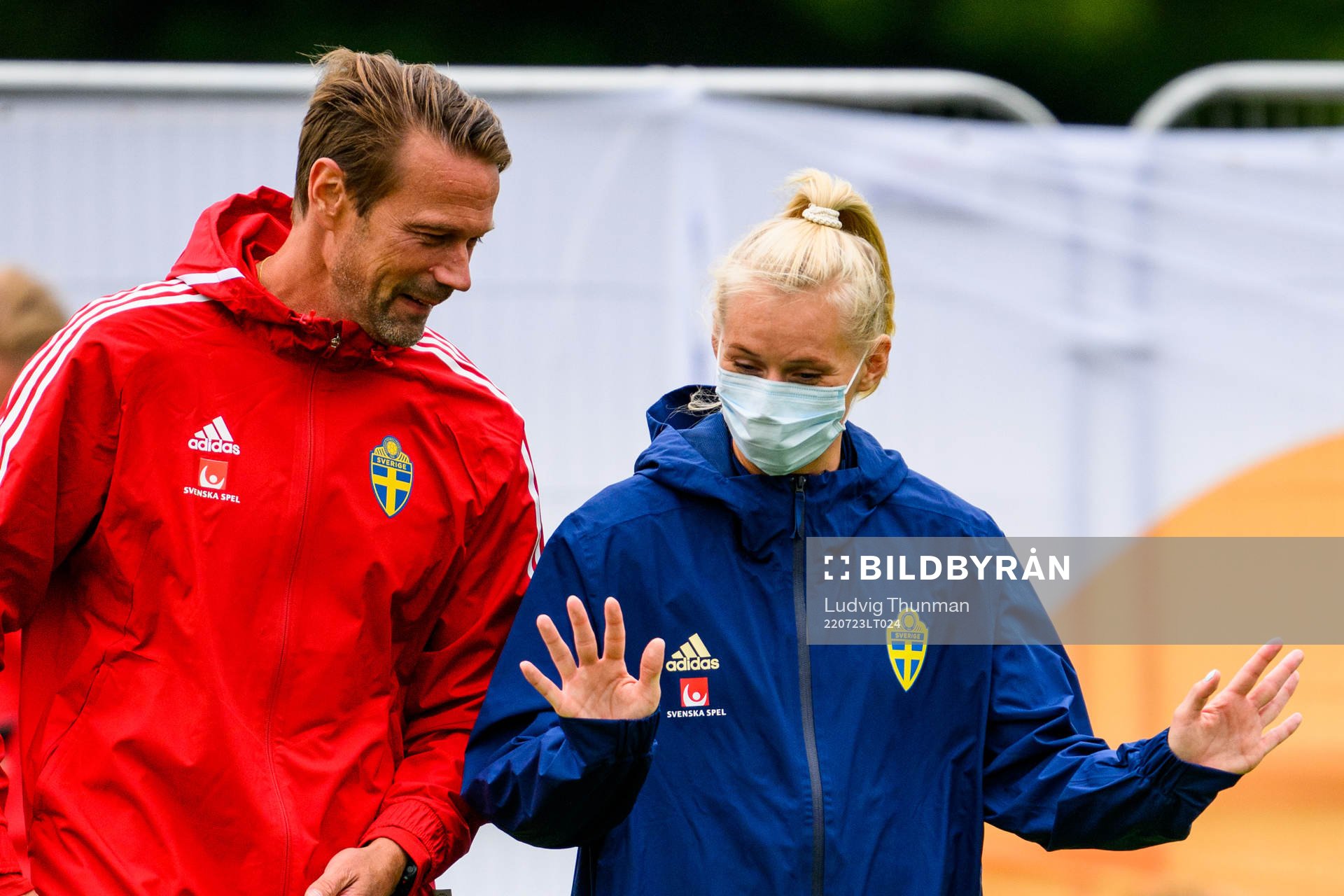 Magnus Andersson, team manager and Stina Blackstenius of