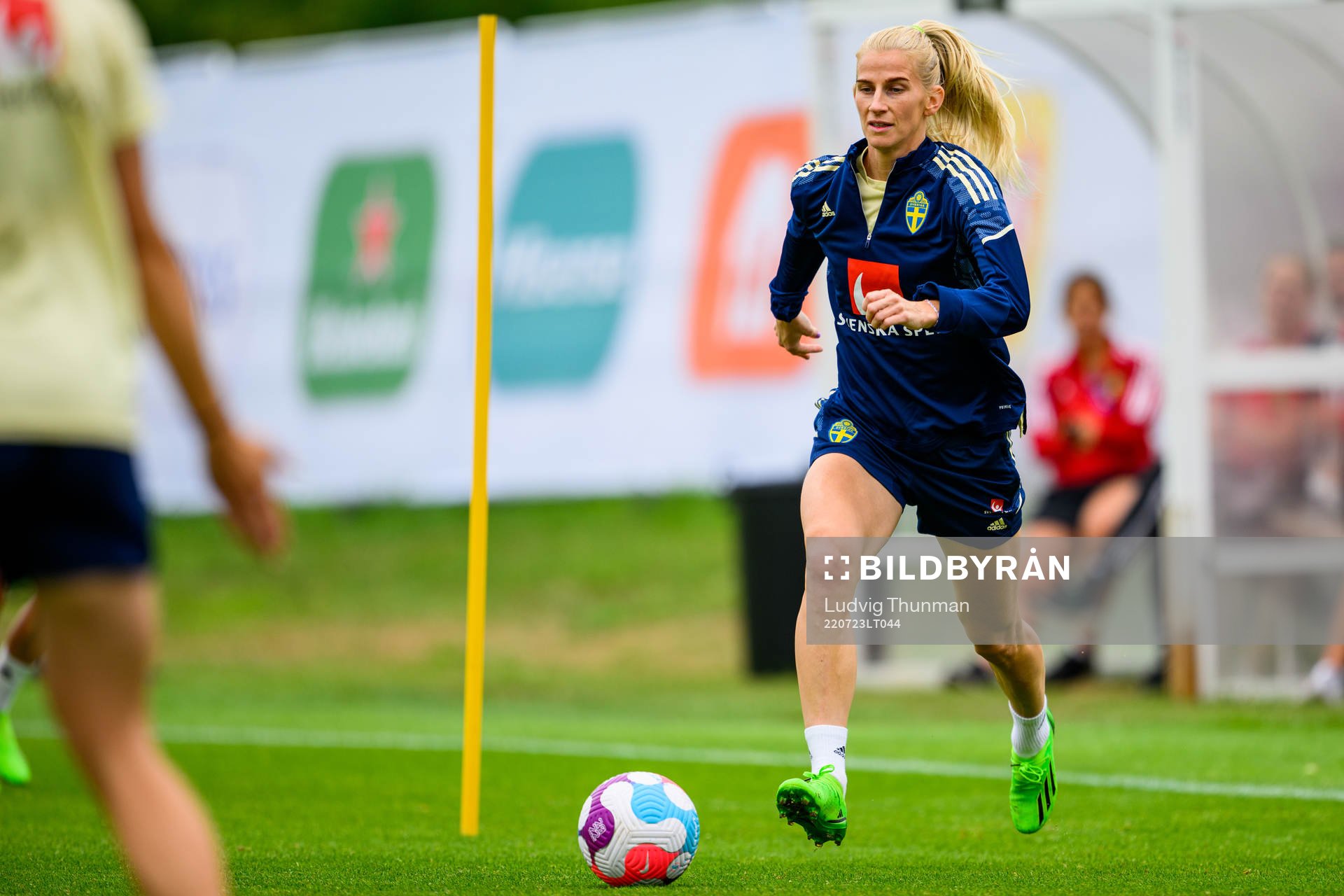 Sofia Jakobsson of the Swedish women's national football