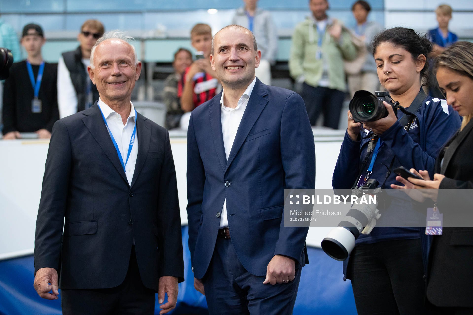 Cupgeneral Dennis Andersson och Islands president Gudni
