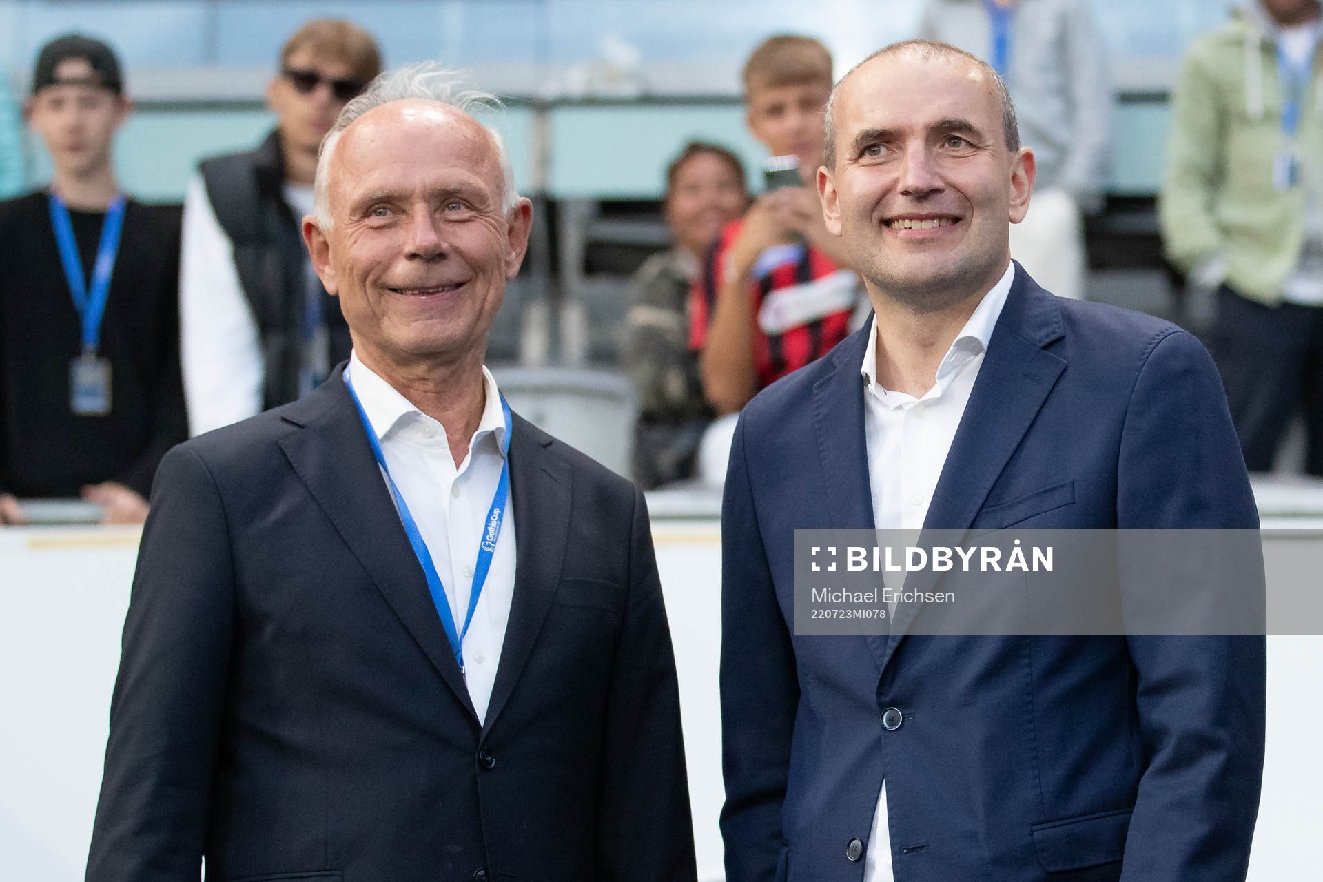 Cupgeneral Dennis Andersson och Islands president Gudni