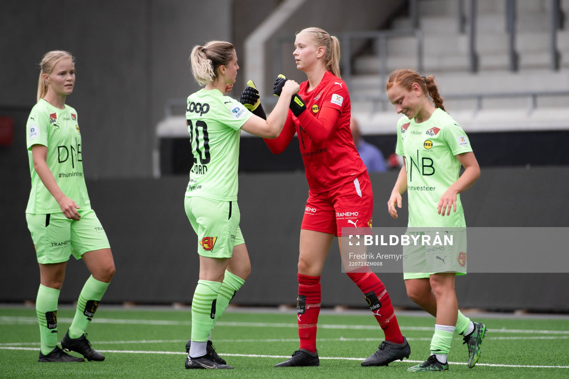 Lilleströms Ingrid Marie Spord och Målvakt Thiril Erichsen