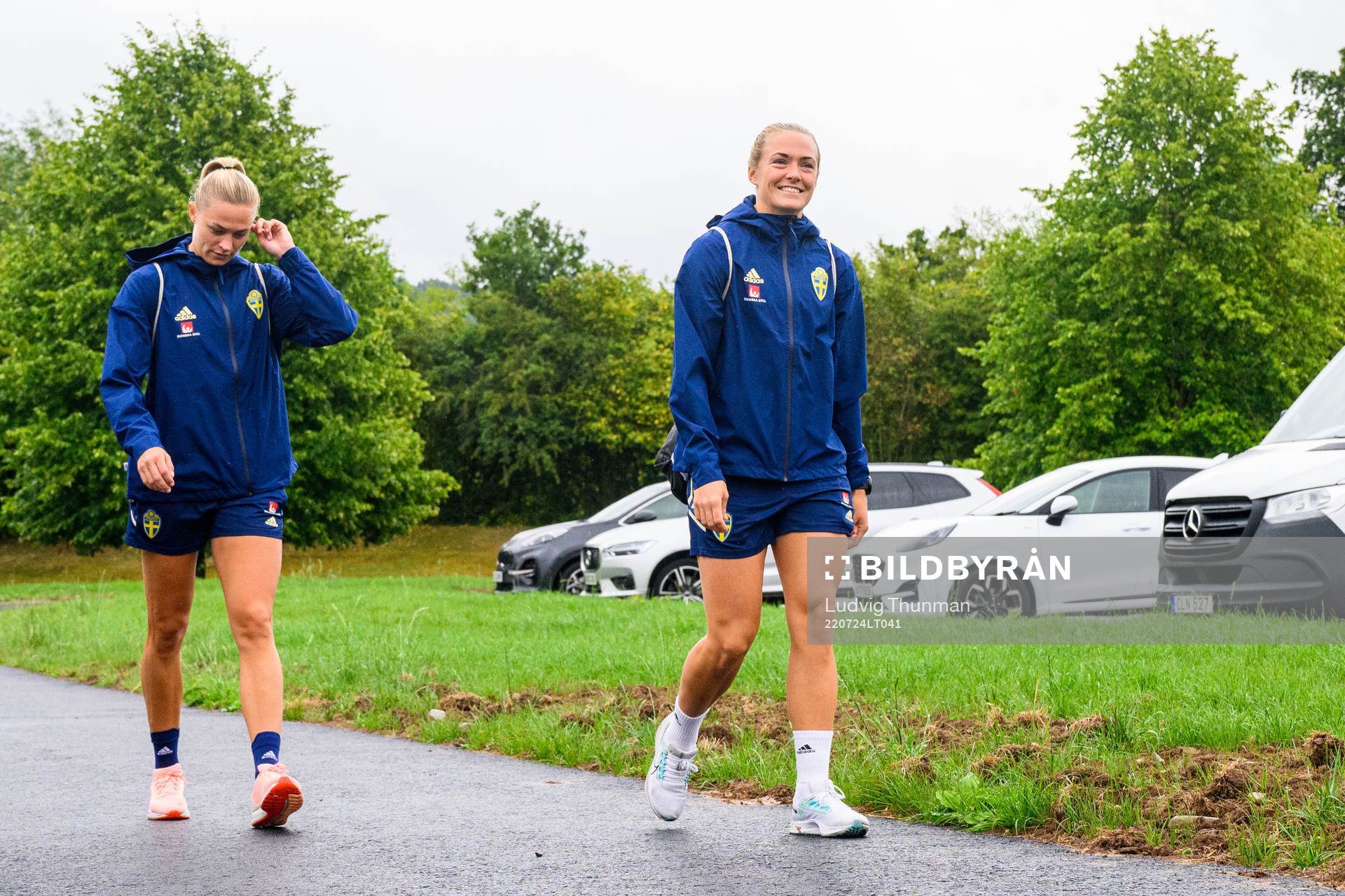 Fridolina Rolfö and Magdalena Eriksson of the Swedish