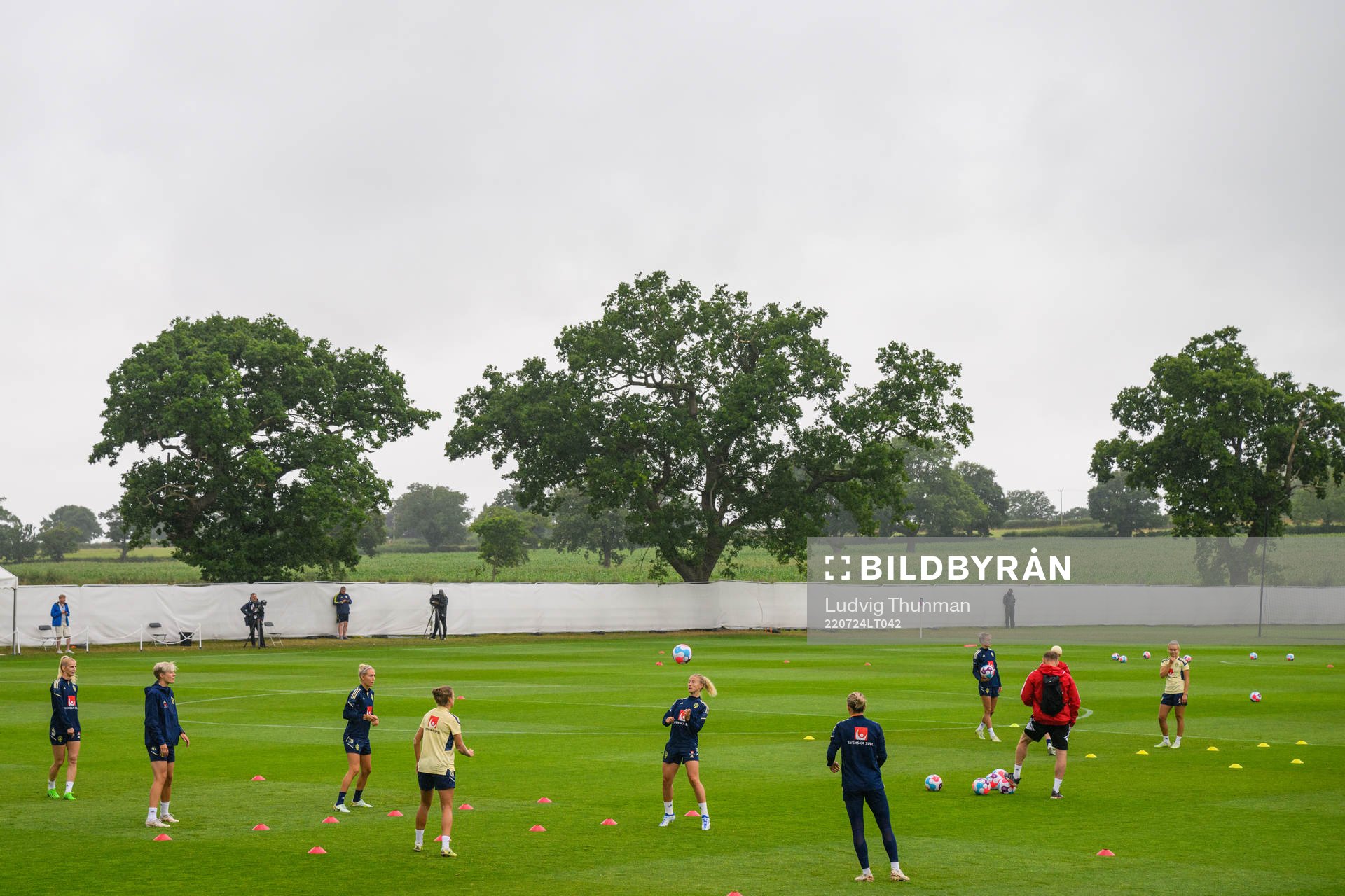 General view of the Swedish women's national football team