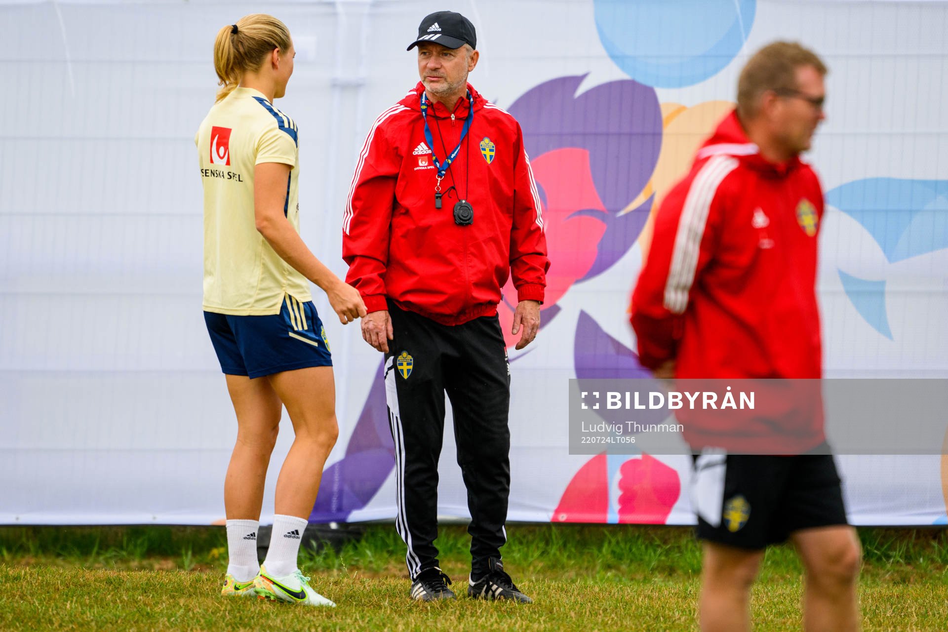 Magdalena Eriksson and Peter Gerhardsson, head coach of the