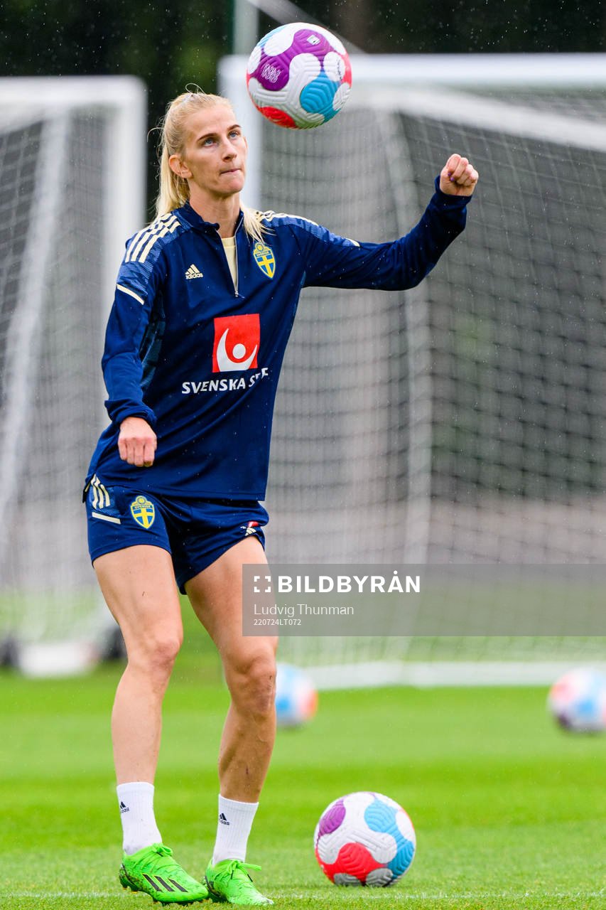 Sofia Jakobsson of the Swedish women's national football
