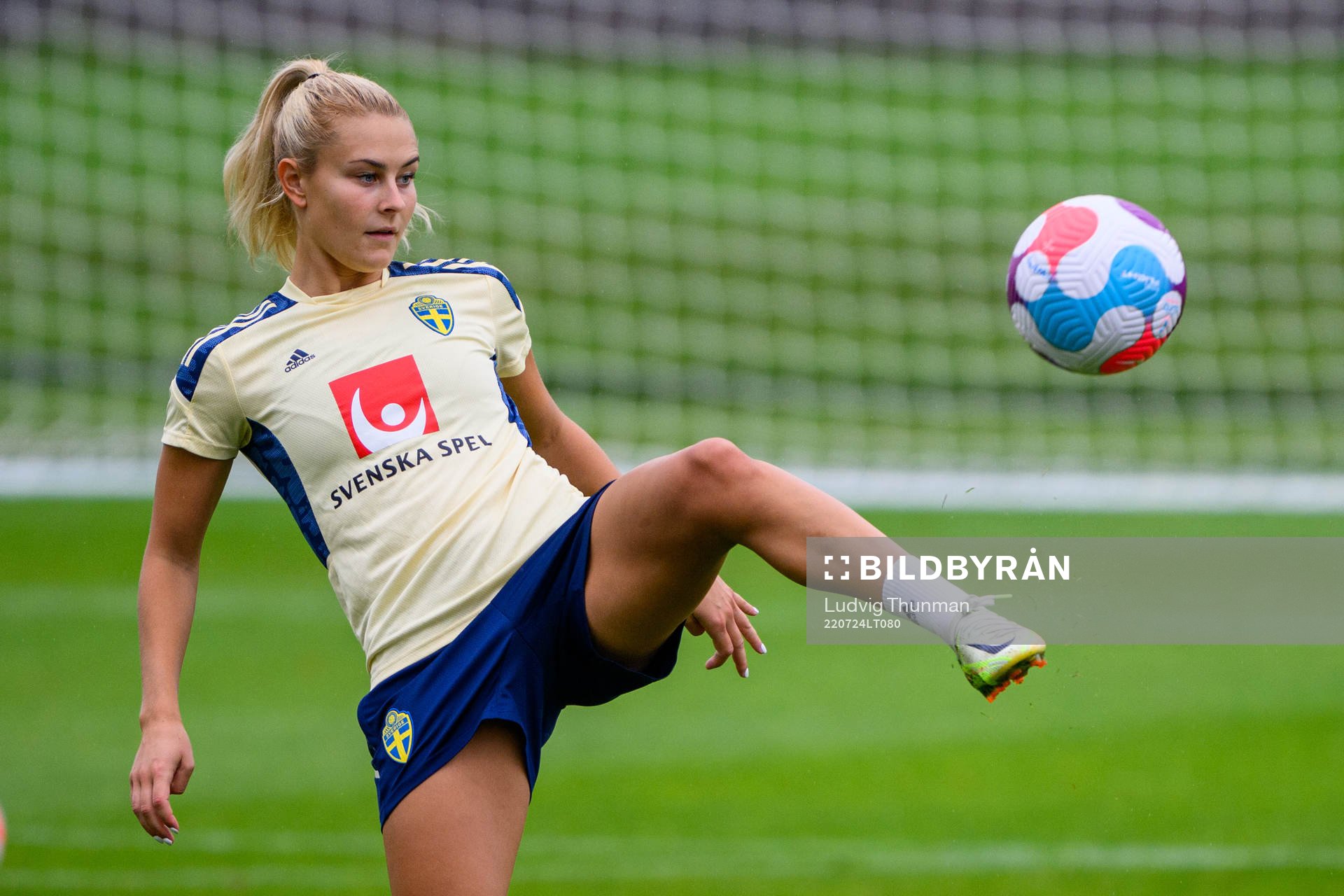 Amanda Nilden of the Swedish women's national football team