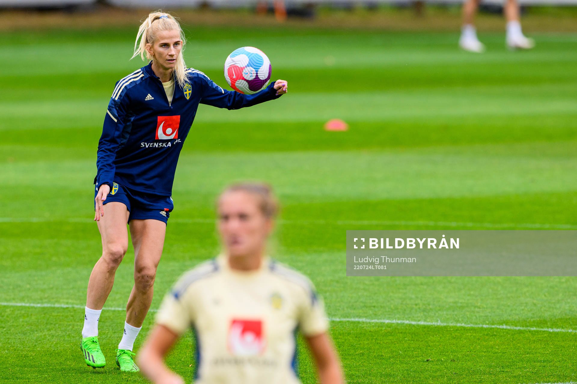 Sofia Jakobsson of the Swedish women's national football