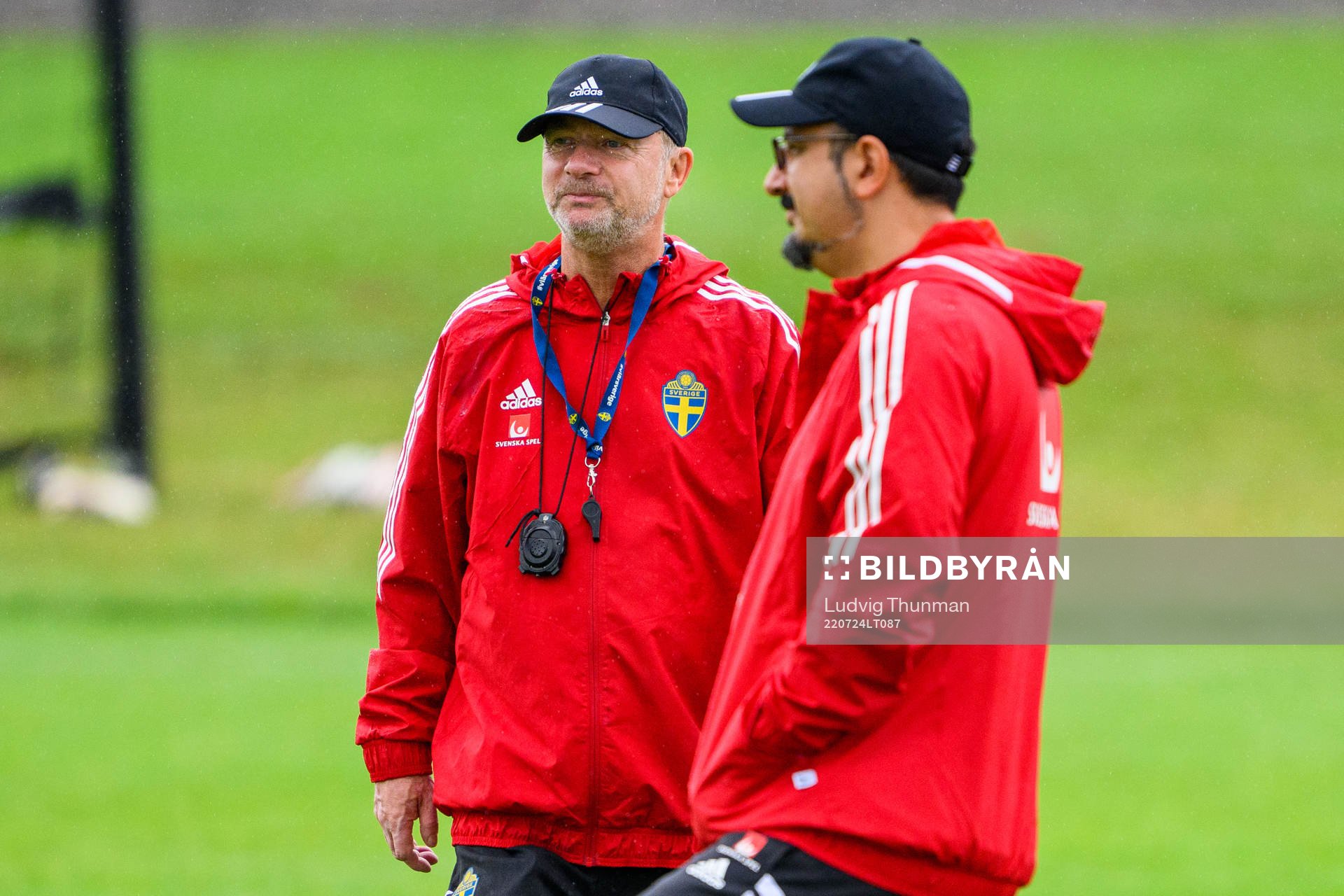 Peter Gerhardsson, head coach and Houman Ebrahimi, doctor