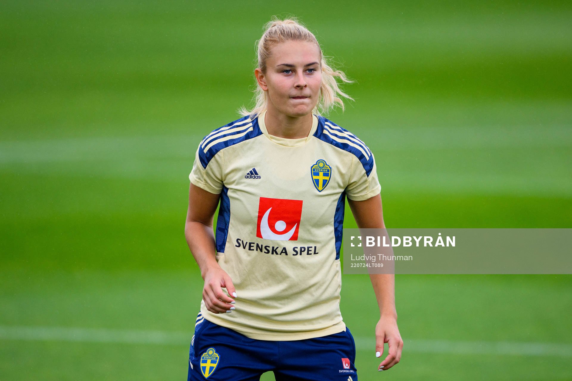 Amanda Nilden of the Swedish women's national football team