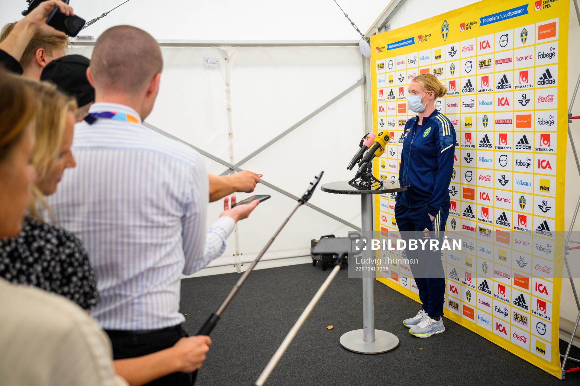 Goalkeeper Hedvig Lindahl of the Swedish women's national