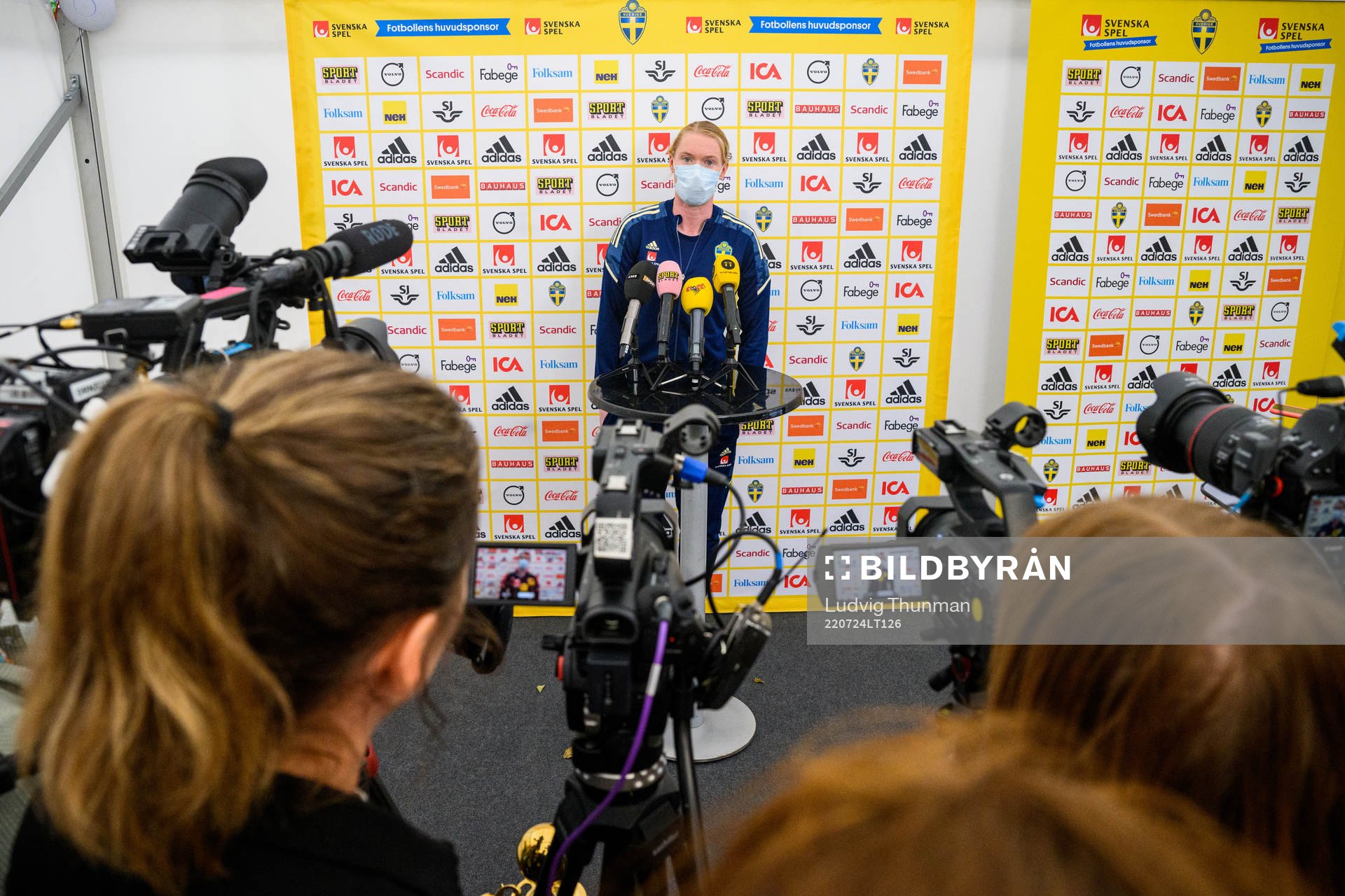 Goalkeeper Hedvig Lindahl of the Swedish women's national