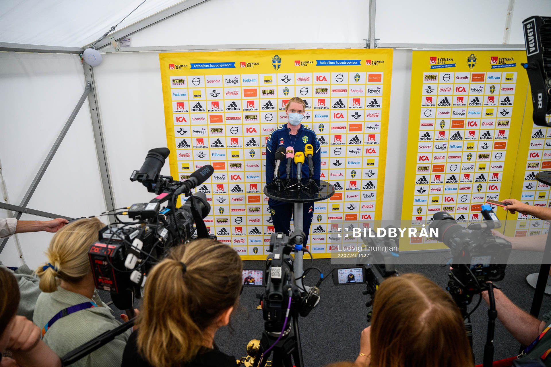 Goalkeeper Hedvig Lindahl of the Swedish women's national